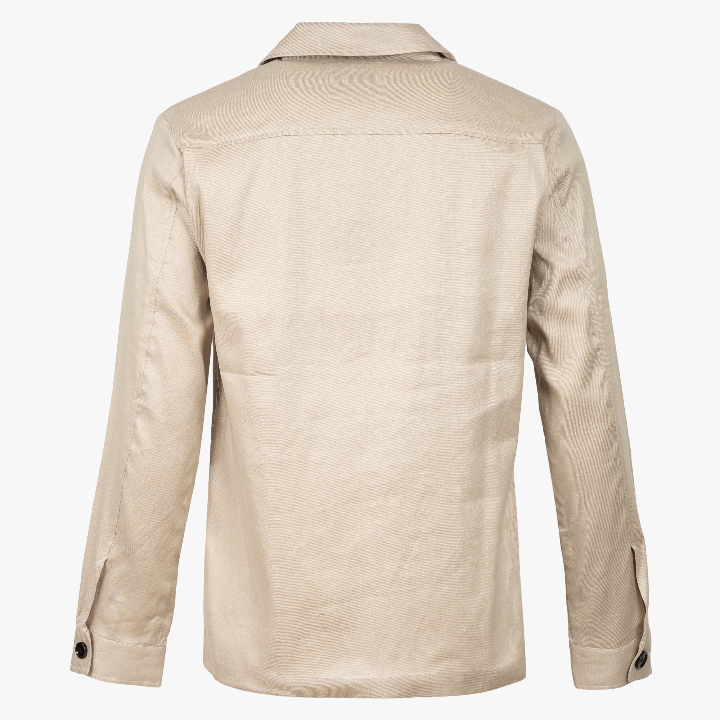 Profuomo Overshirt Beige | Linnen & Katoen