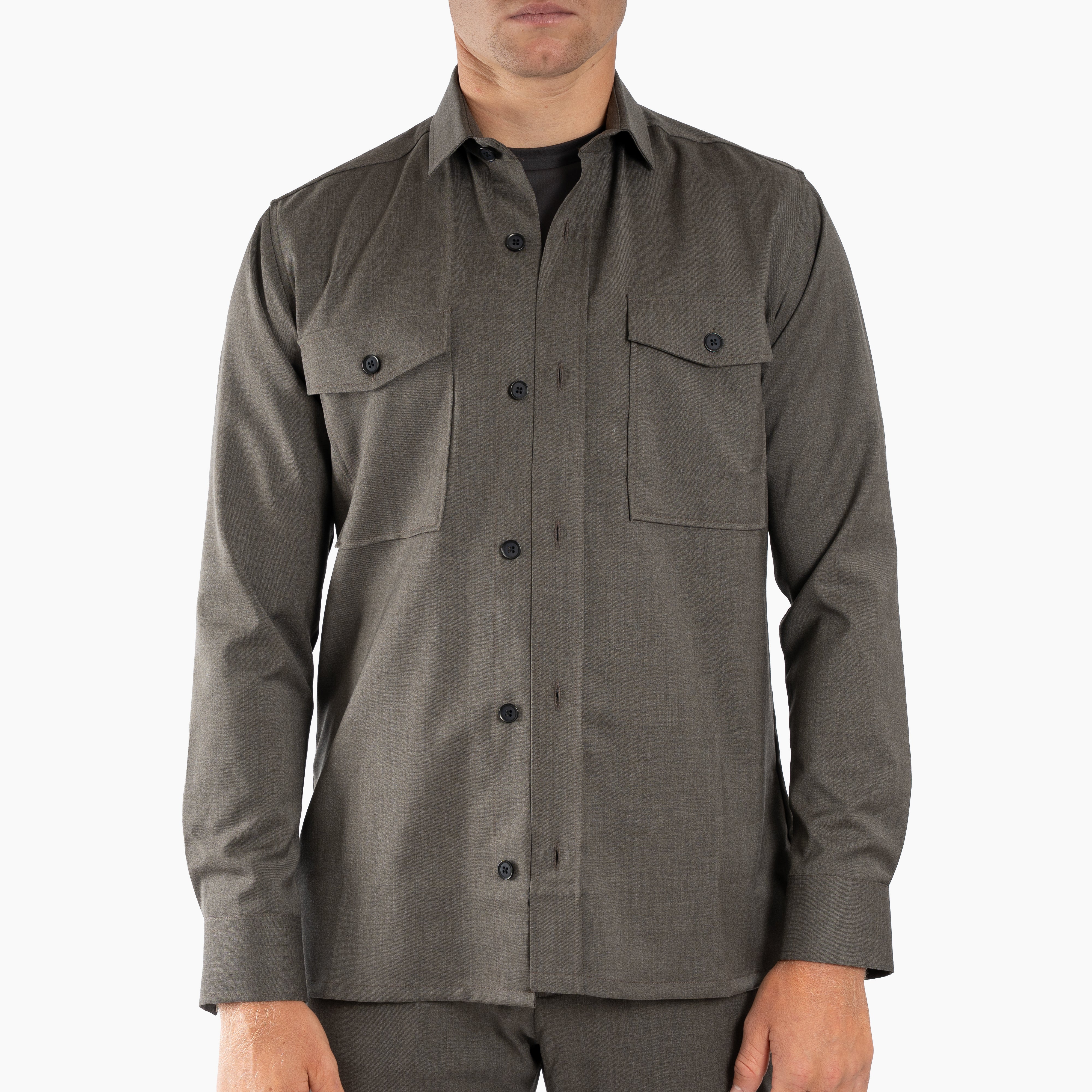 Genti Overshirt Bruin | Dynamic Fabric