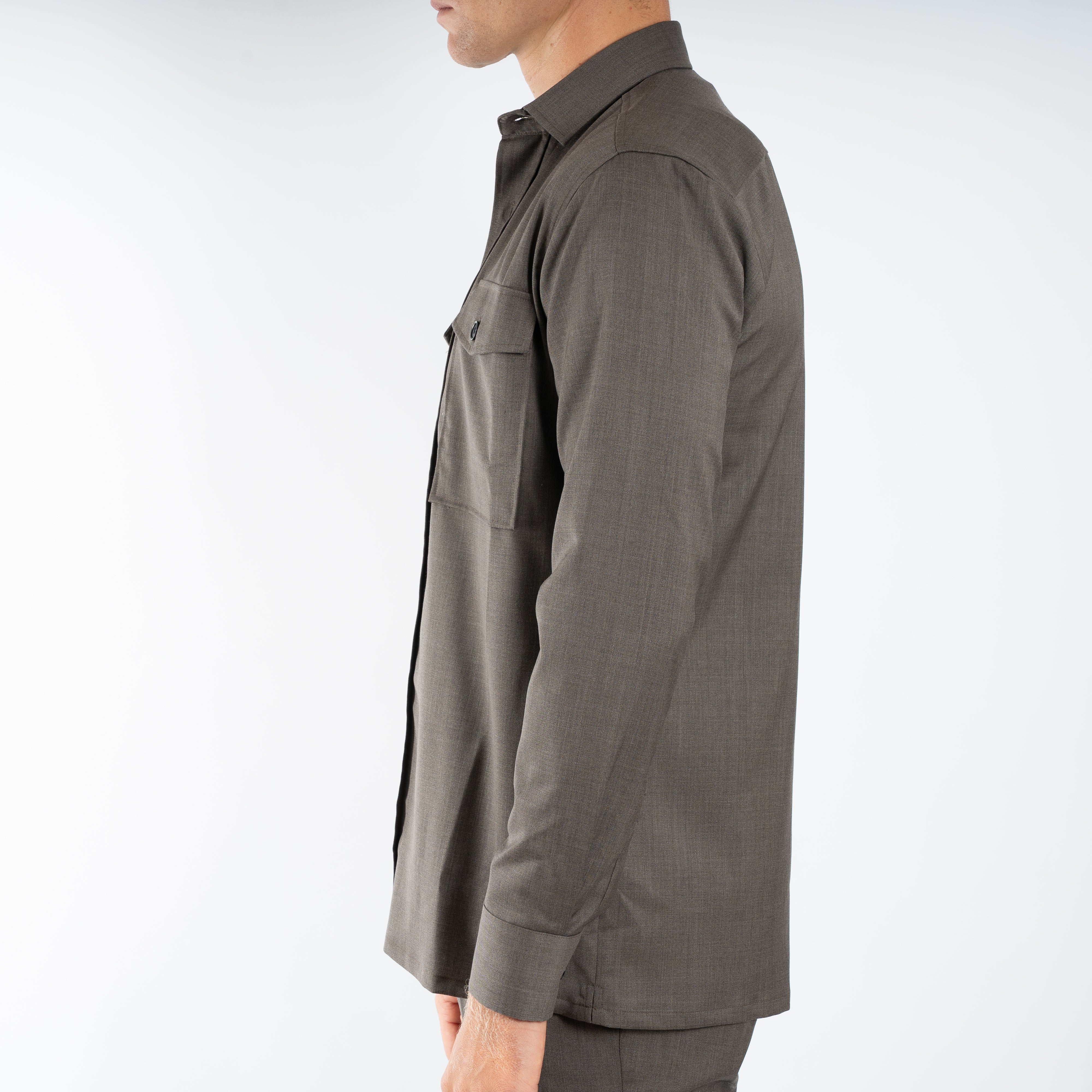 Genti Overshirt Bruin | Dynamic Fabric