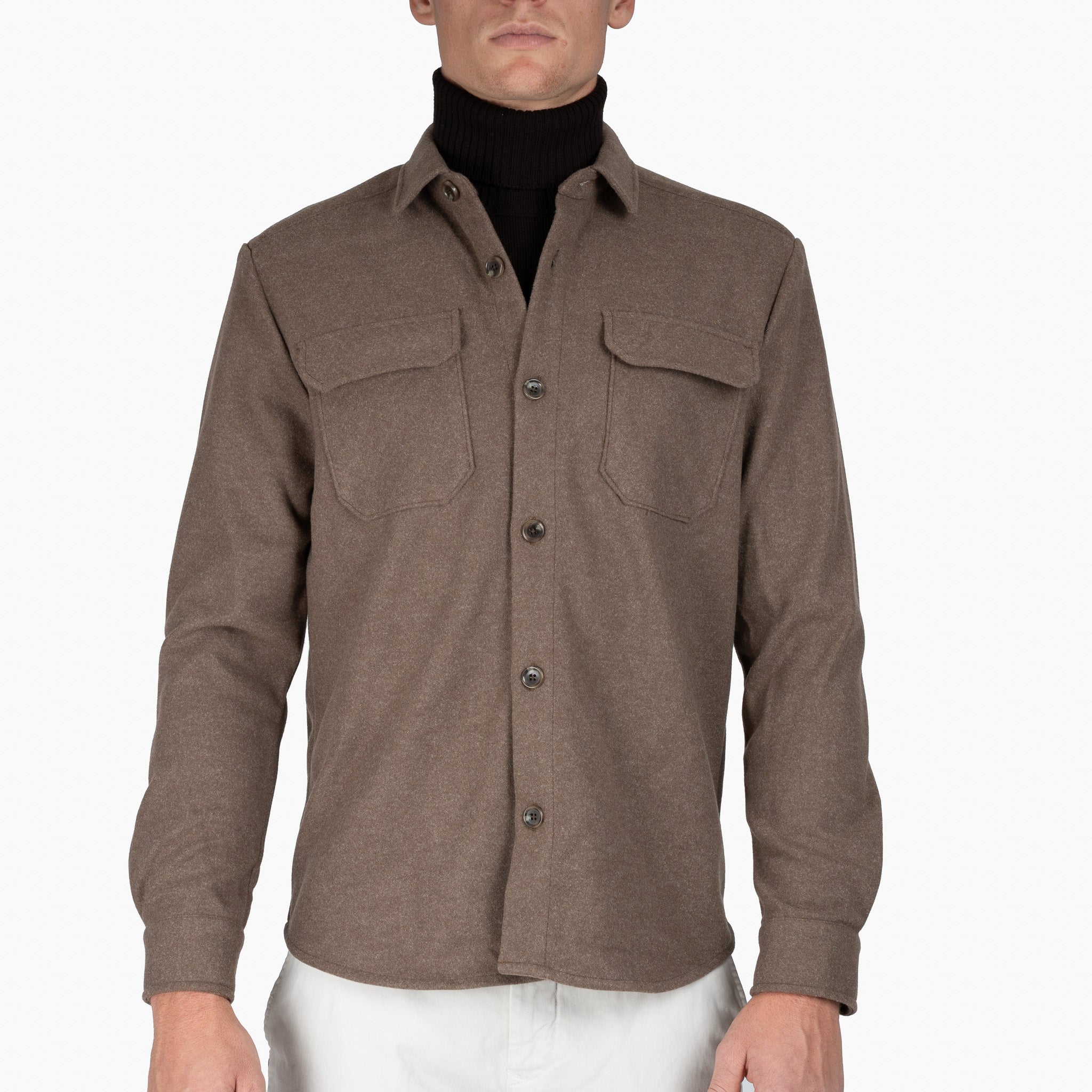 SEVEN DIALS Overshirt Bruin | Kent