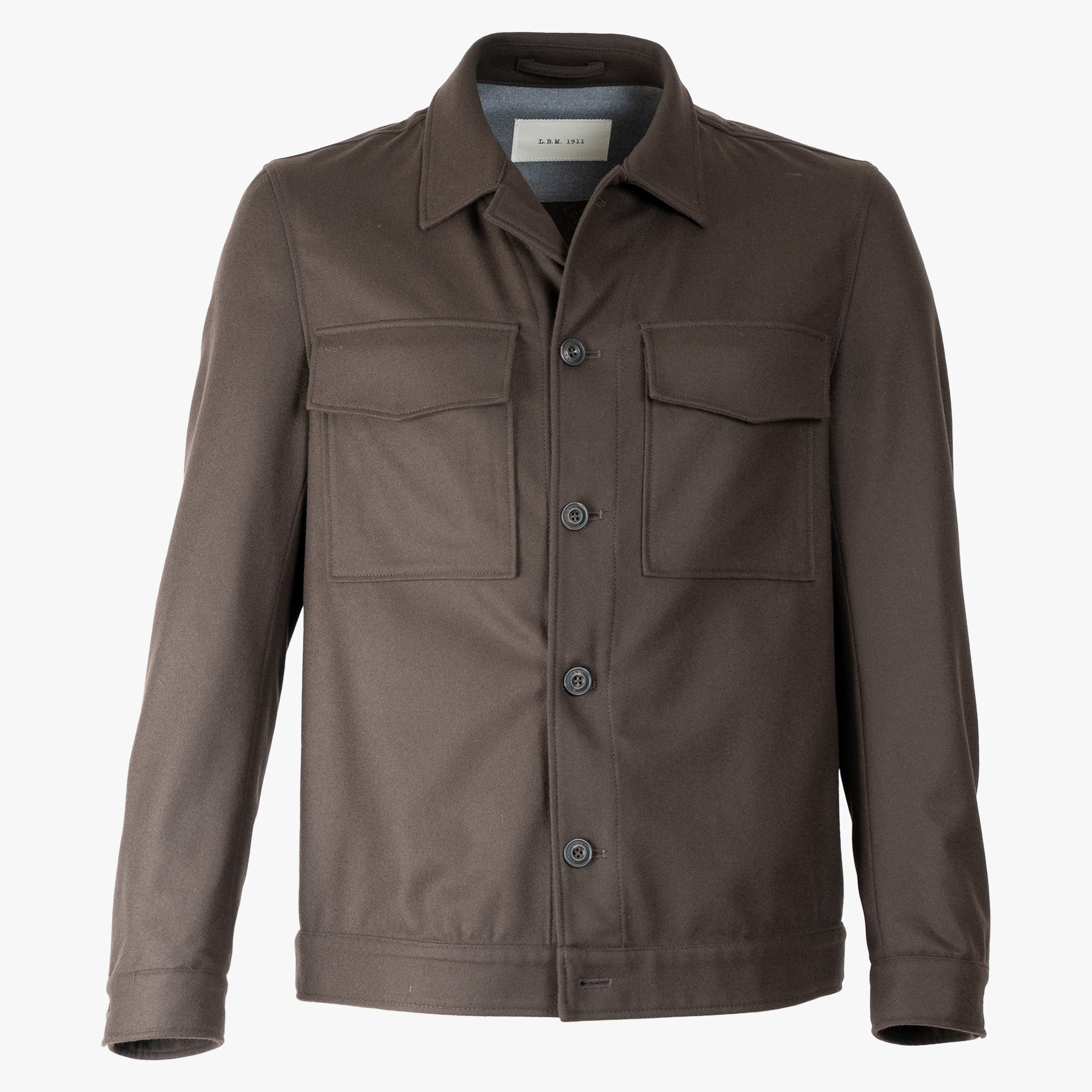 L.B.M. 1911 Overshirt Donkerbruin