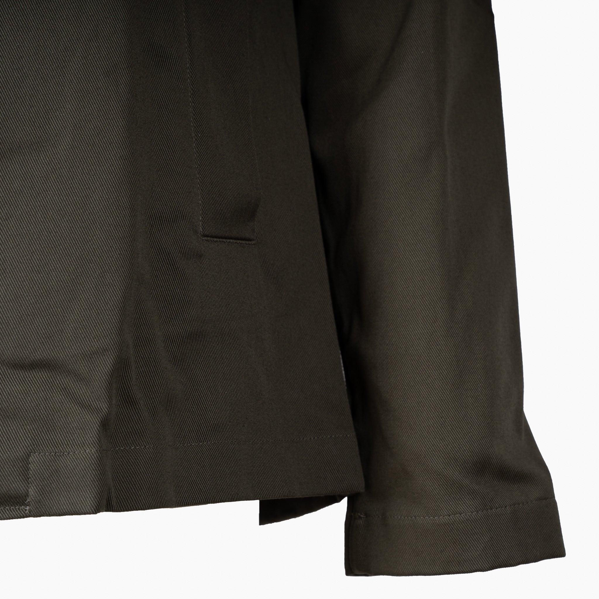 Profuomo Overshirt Groen | Cotton Twill