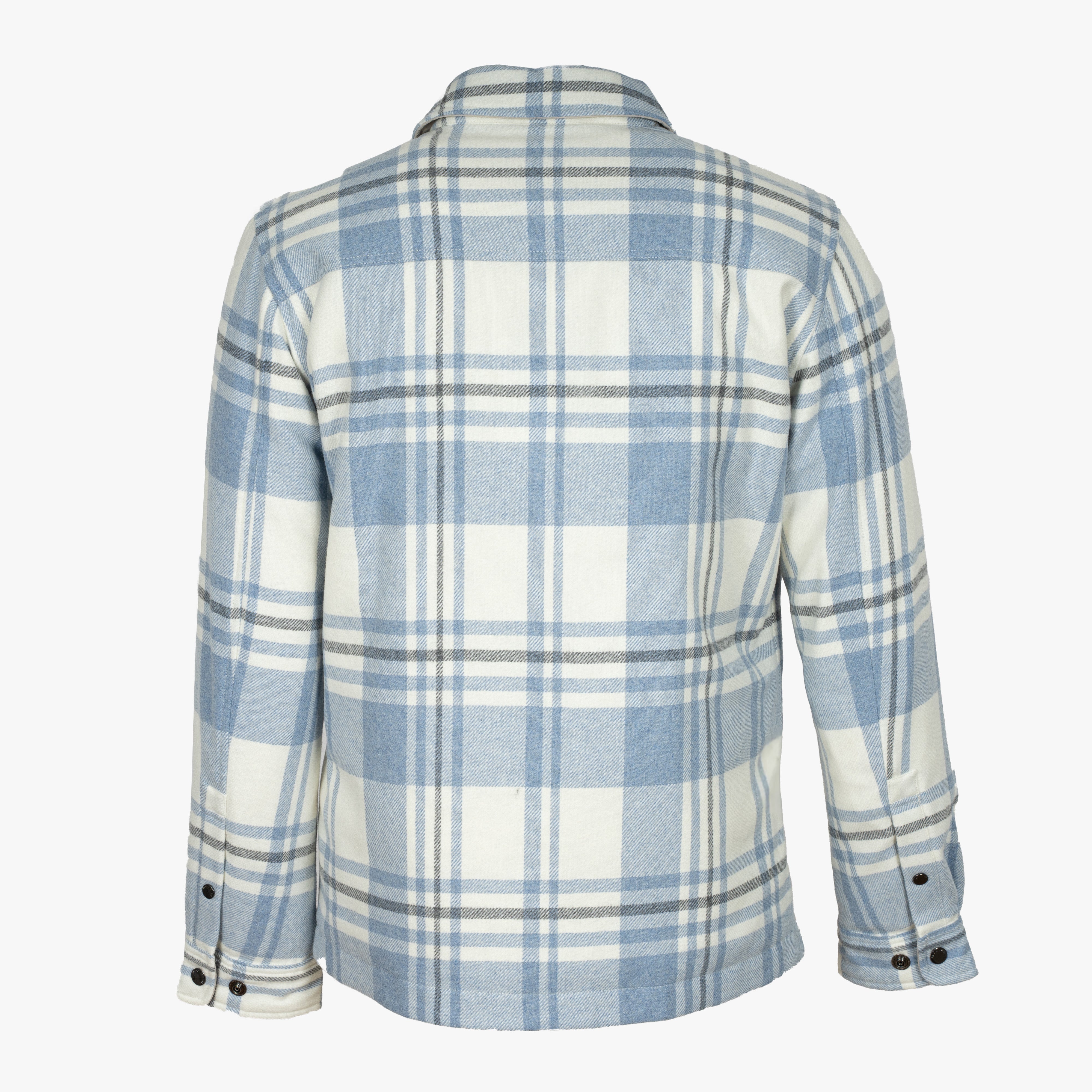 Woolrich Gevoerd Overshirt Lichblauwe Ruit | Alaskan