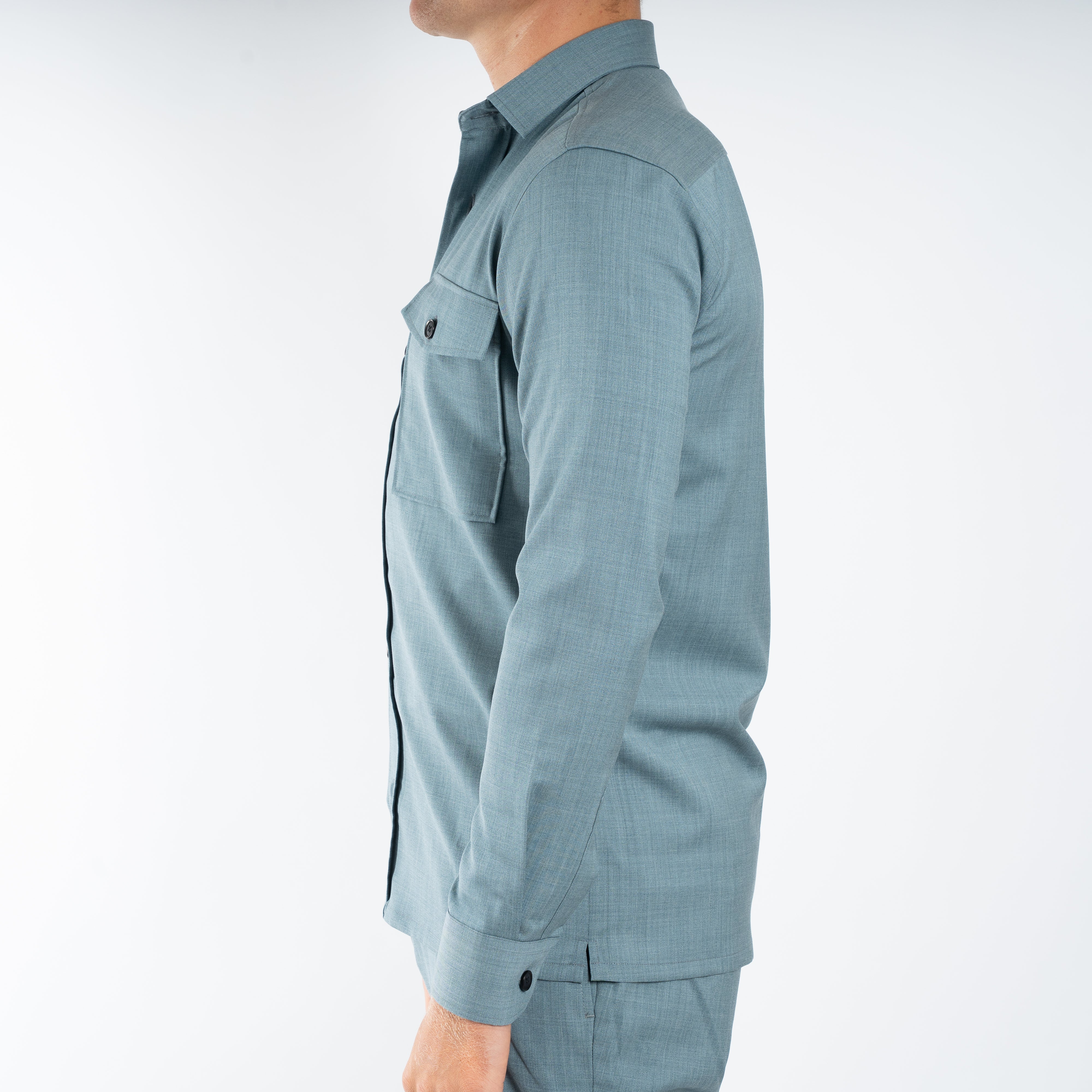 Genti Overshirt Lichtblauw | Dynamic Fabric