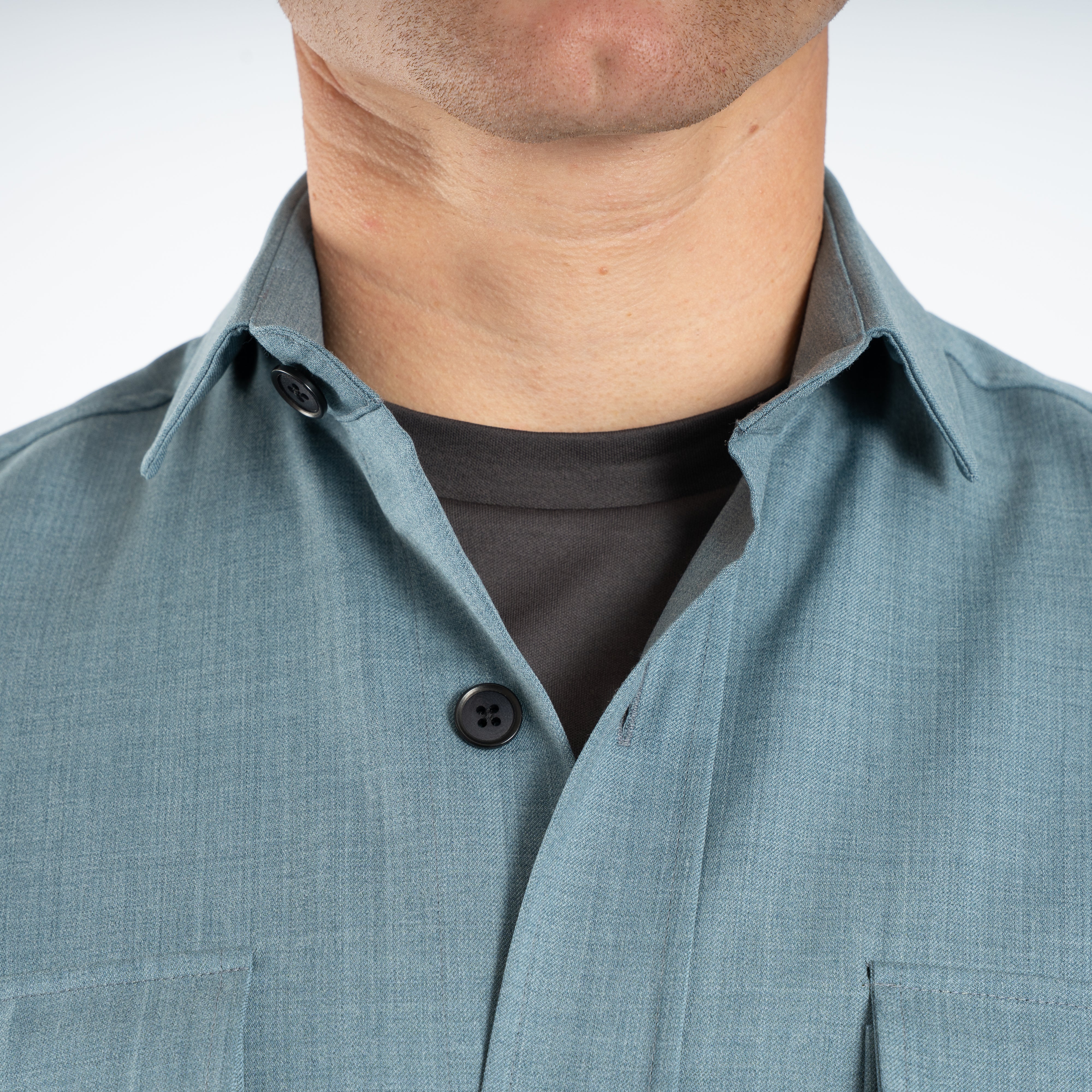 Genti Overshirt Lichtblauw | Dynamic Fabric