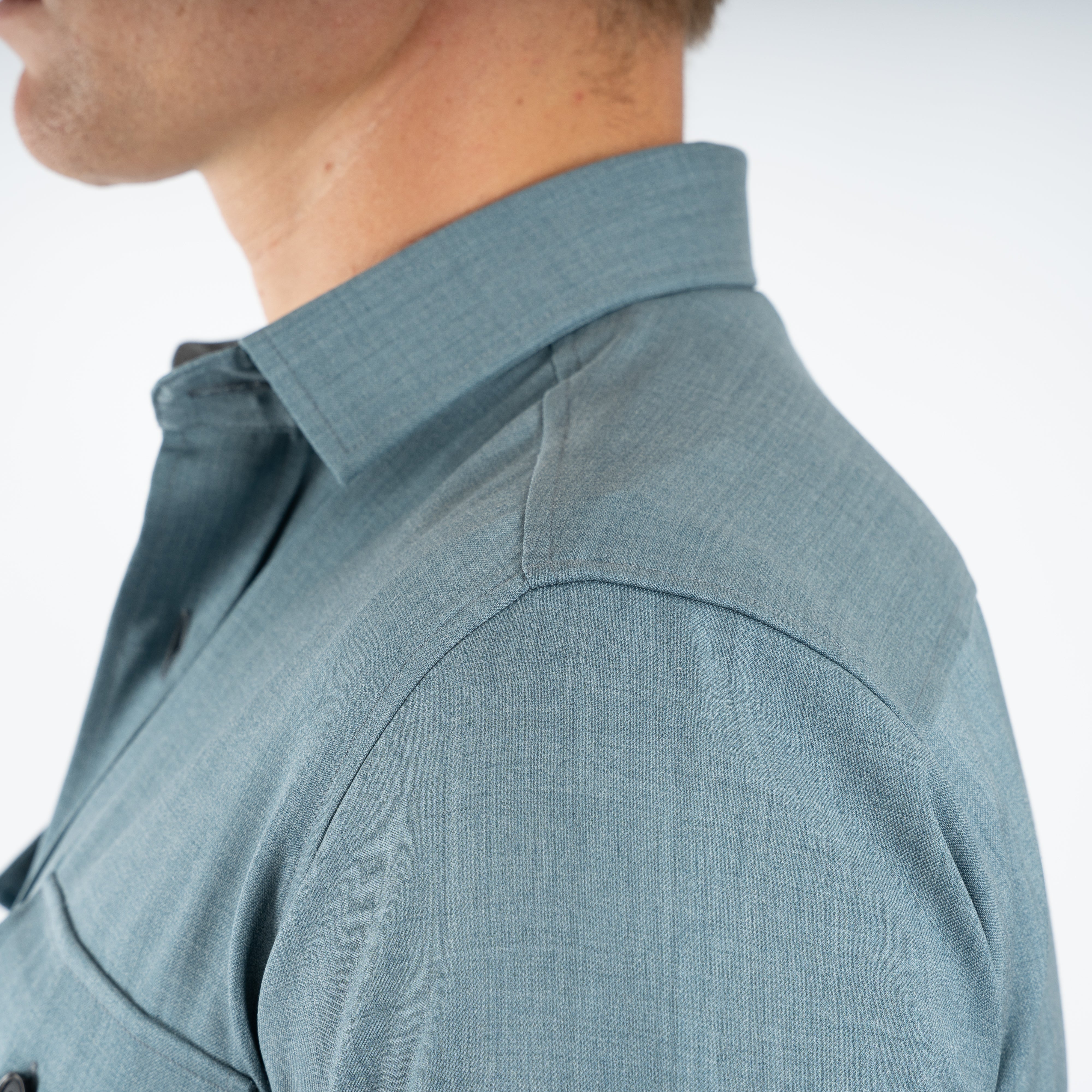 Genti Overshirt Lichtblauw | Dynamic Fabric