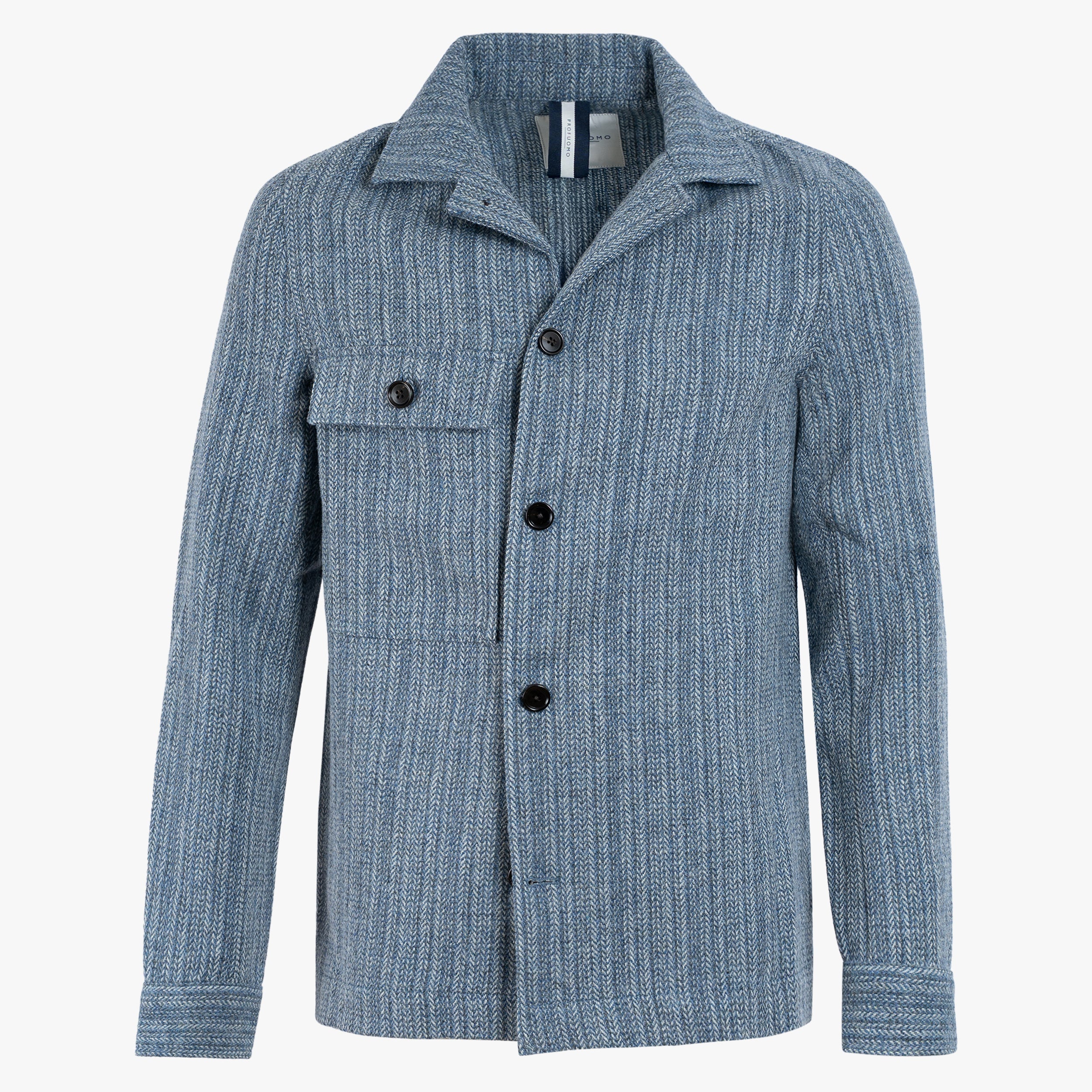 Profuomo Overshirt Blauw | Denim-Look
