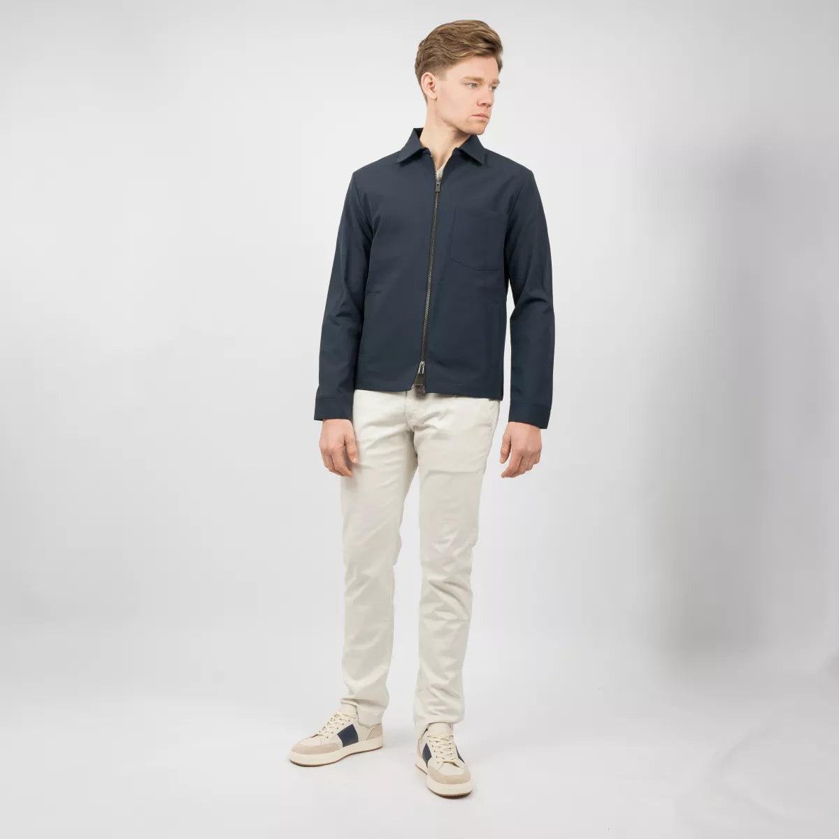 SEVEN DIALS Overshirt Donkerblauw | Perkin