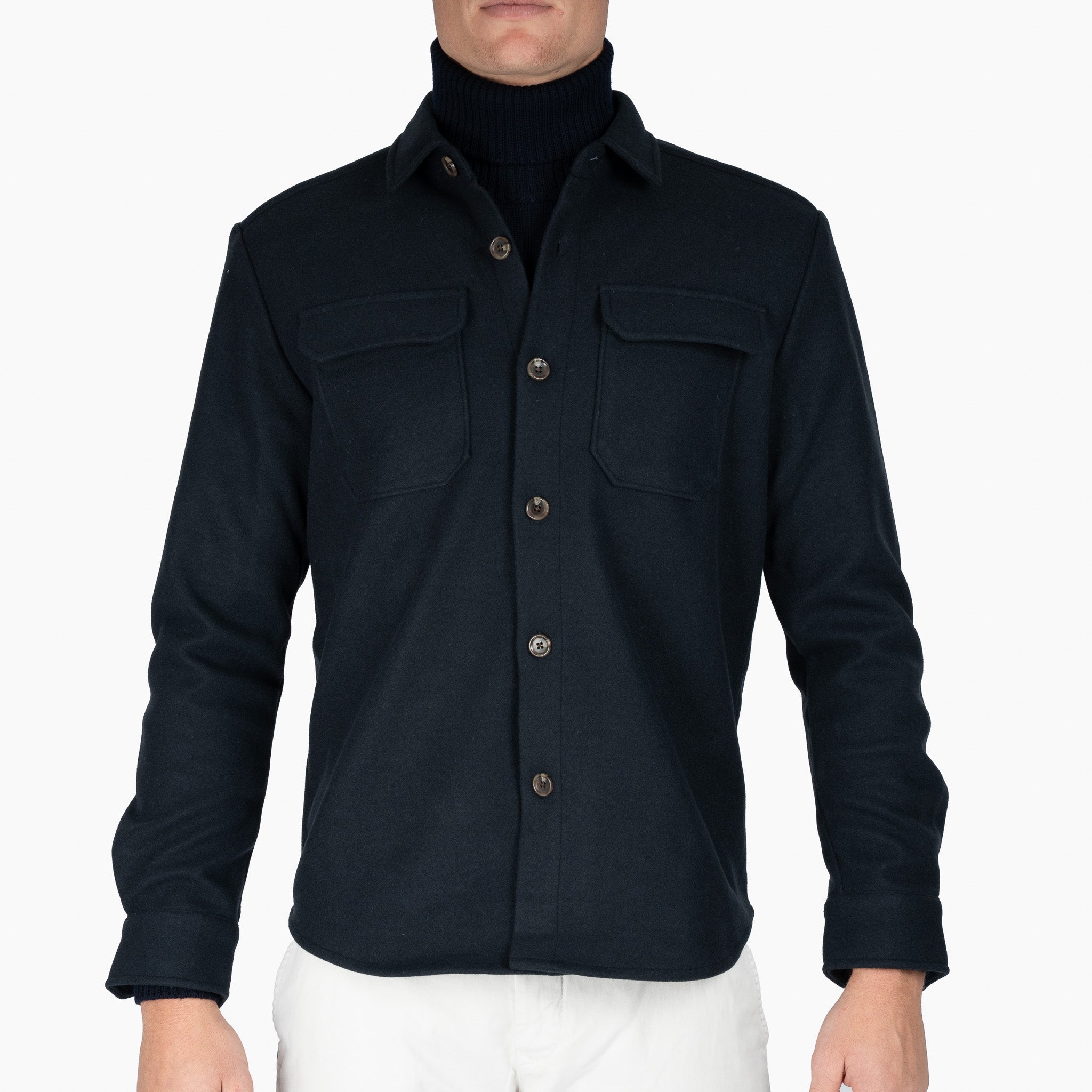 SEVEN DIALS Overshirt Donkerblauw | Kent