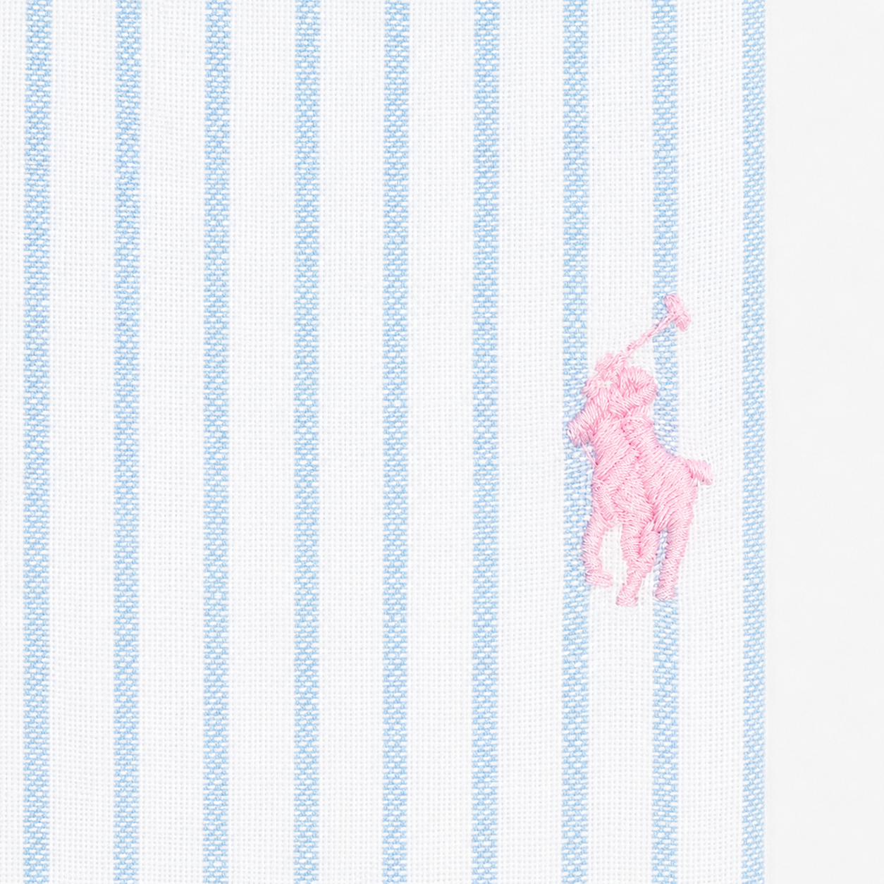 Ralph Lauren Linnen Overhemd Lichtblauw Gestreept | Slim Fit