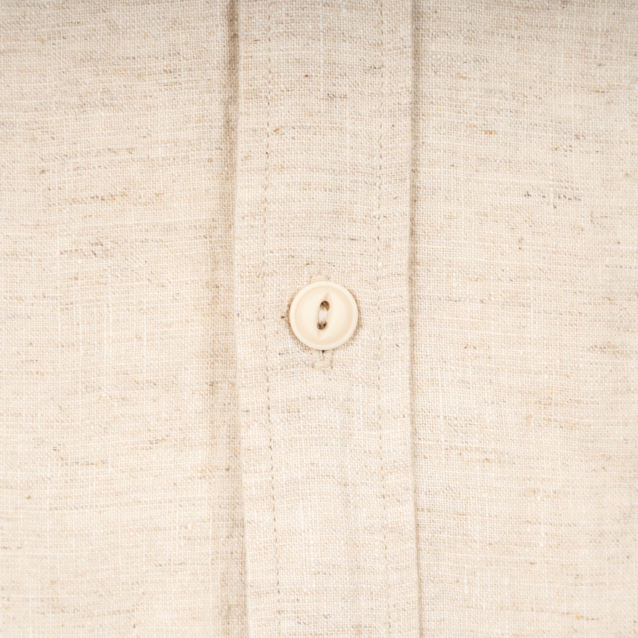 Denham Linnen Overhemd Zand | Scissor Button Down