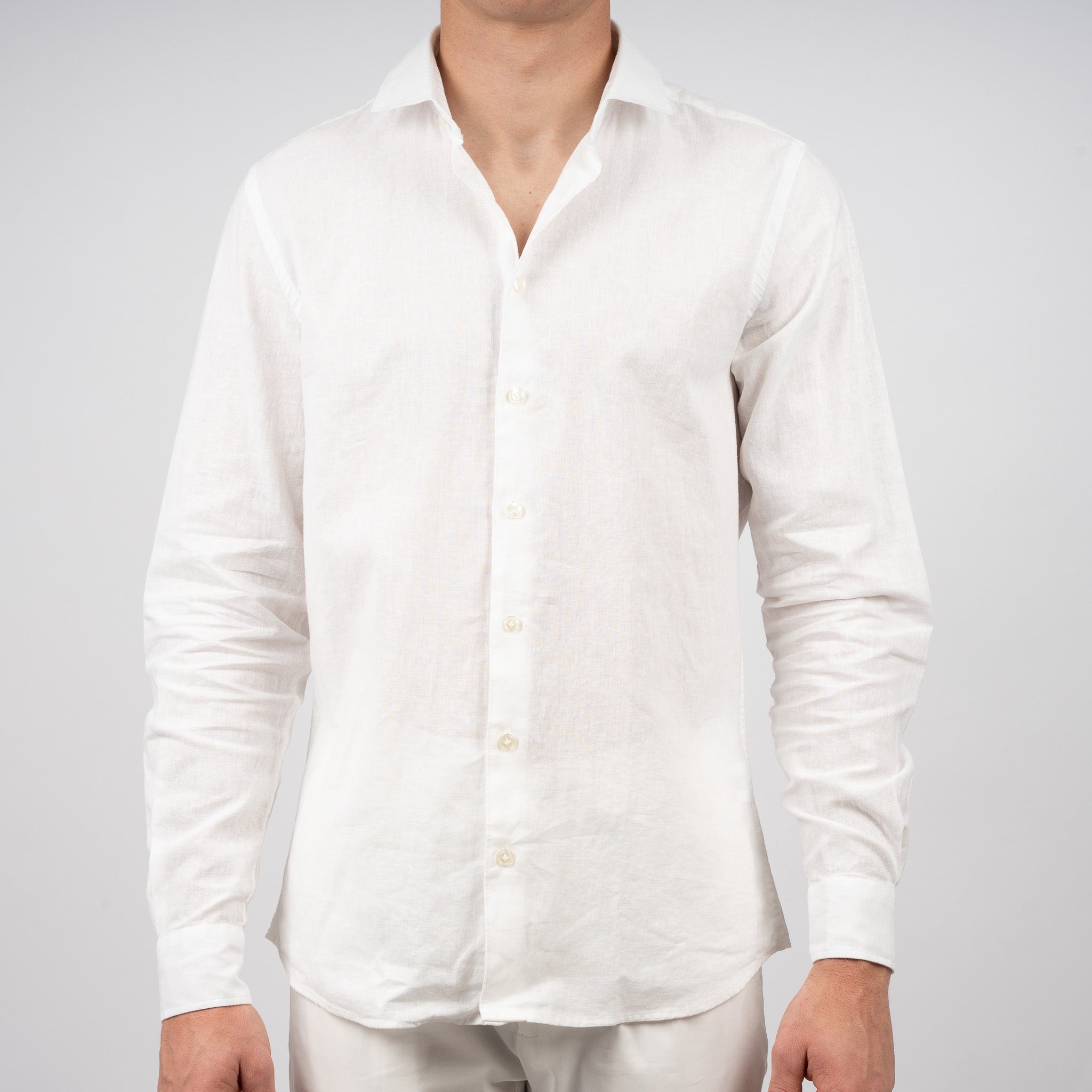 SEVEN DIALS Linnen Overhemd Wit | Jerred