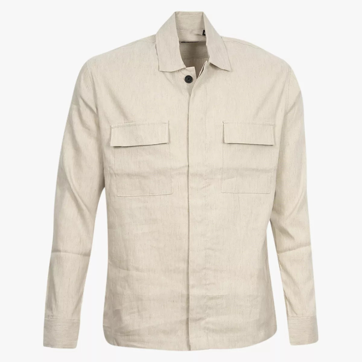 Genti Linnen Overshirt Beige