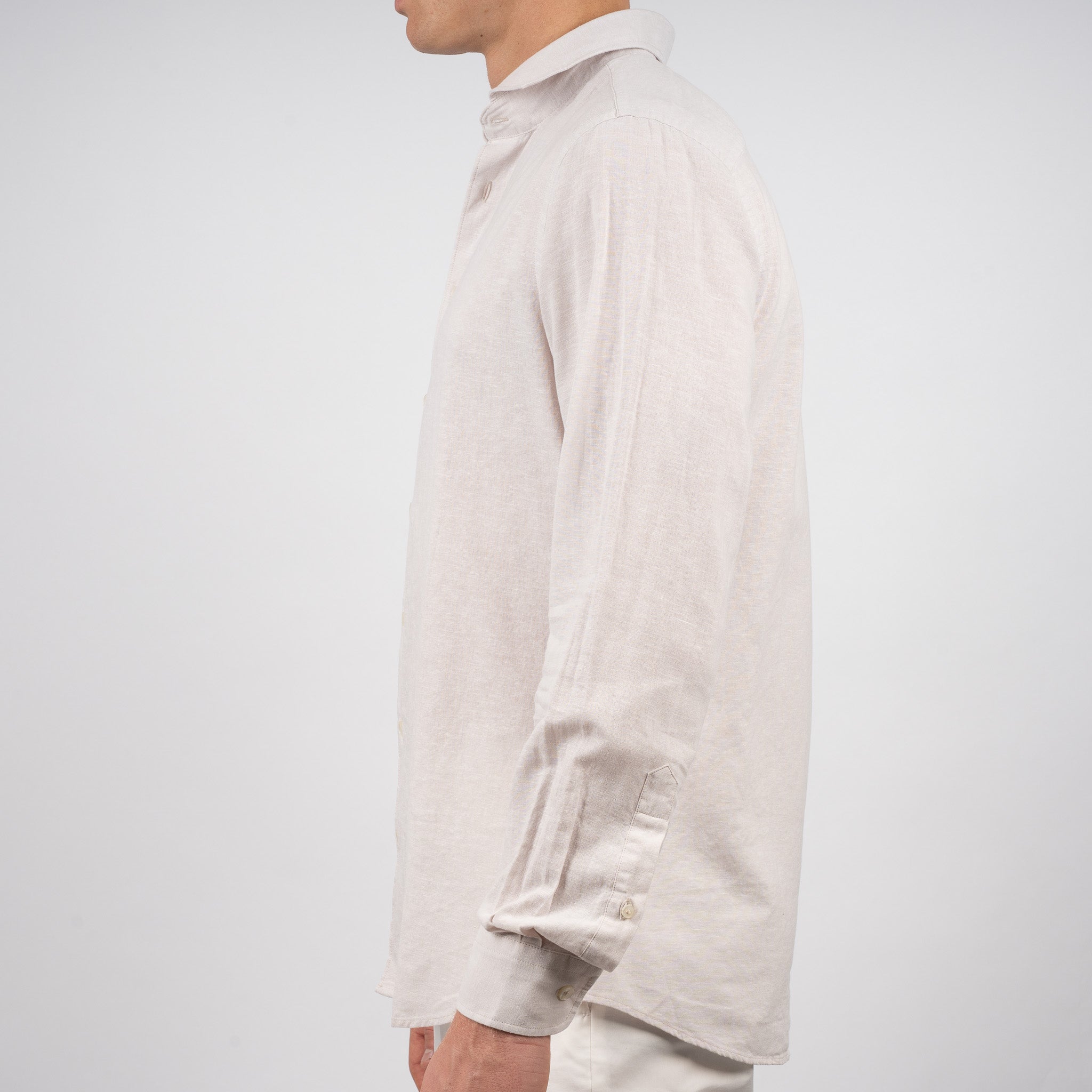 SEVEN DIALS Linnen Overhemd Beige | Jerred