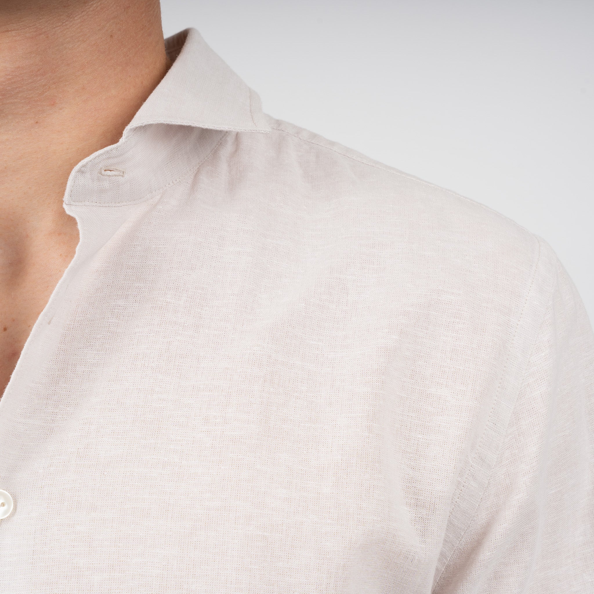 SEVEN DIALS Linnen Overhemd Beige | Jerred