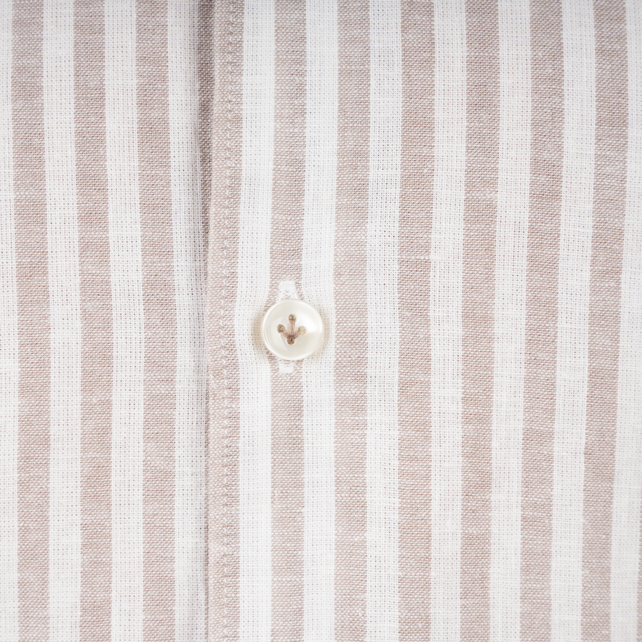 SEVEN DIALS Linnen Overhemd Beige Streep | Jerred