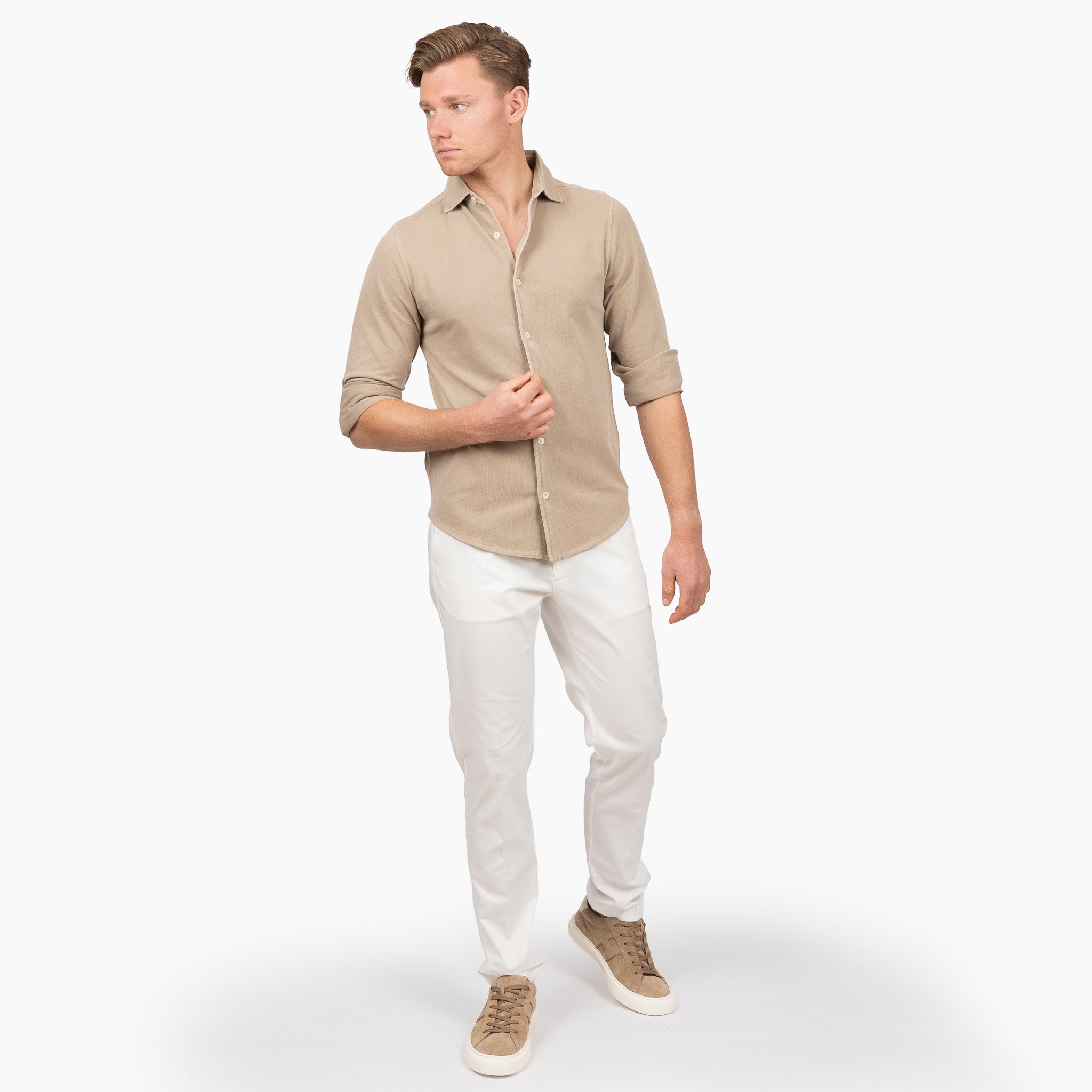 SEVEN DIALS Overhemd Beige | Caspian