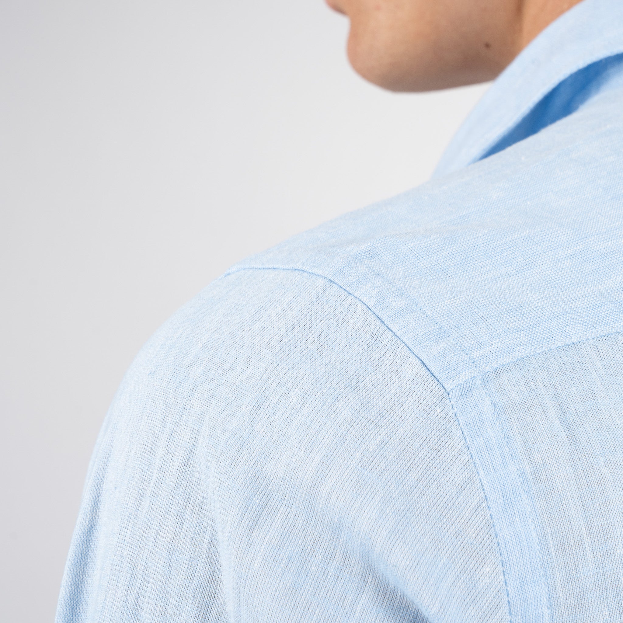 SEVEN DIALS Linnen Overhemd Lichtblauw | Jerred