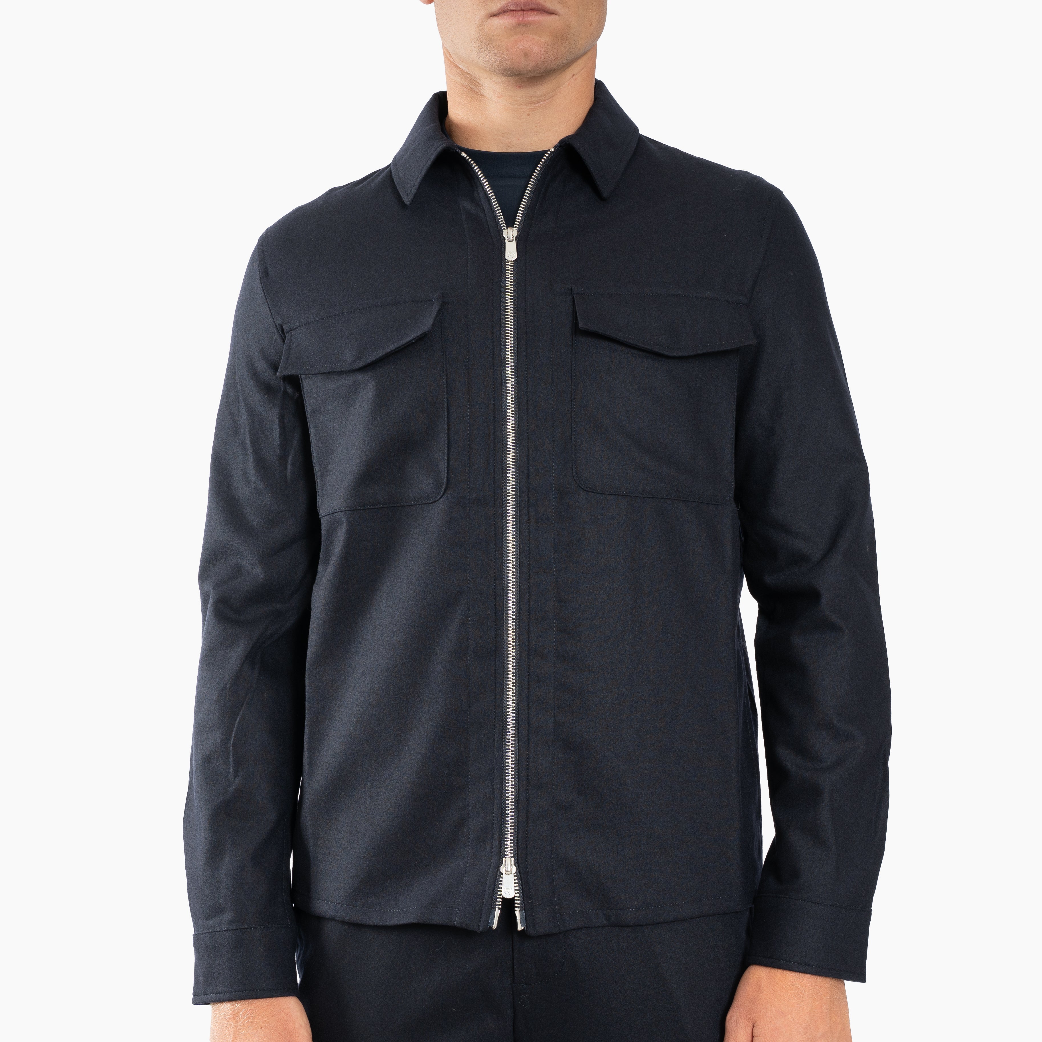 Marco Pescarolo Overshirt Donkerblauw | Urus