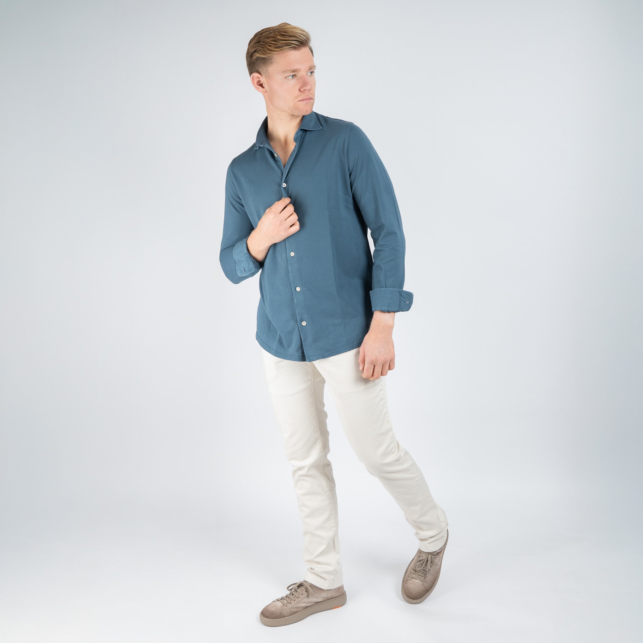 Fedeli Overhemd Blauw | Steve