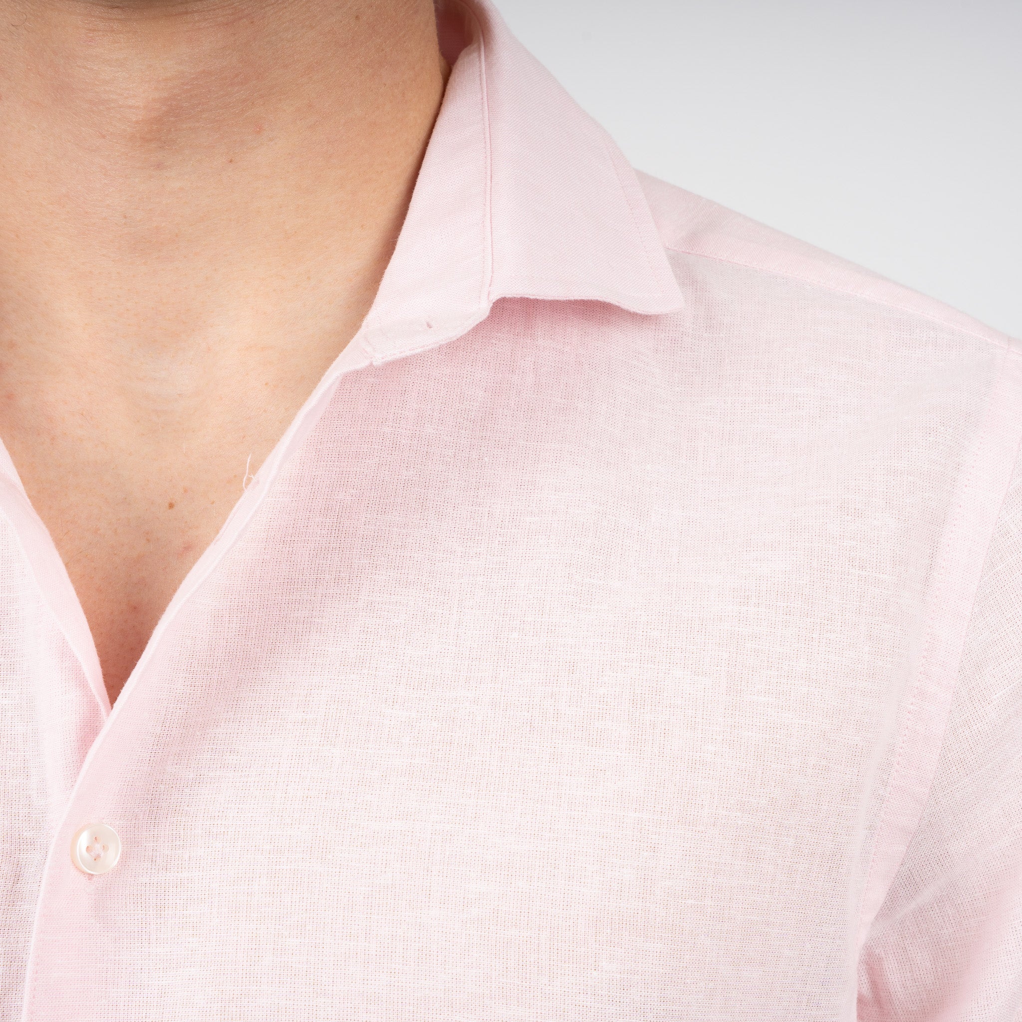 SEVEN DIALS Linnen Overhemd Roze | Jerred