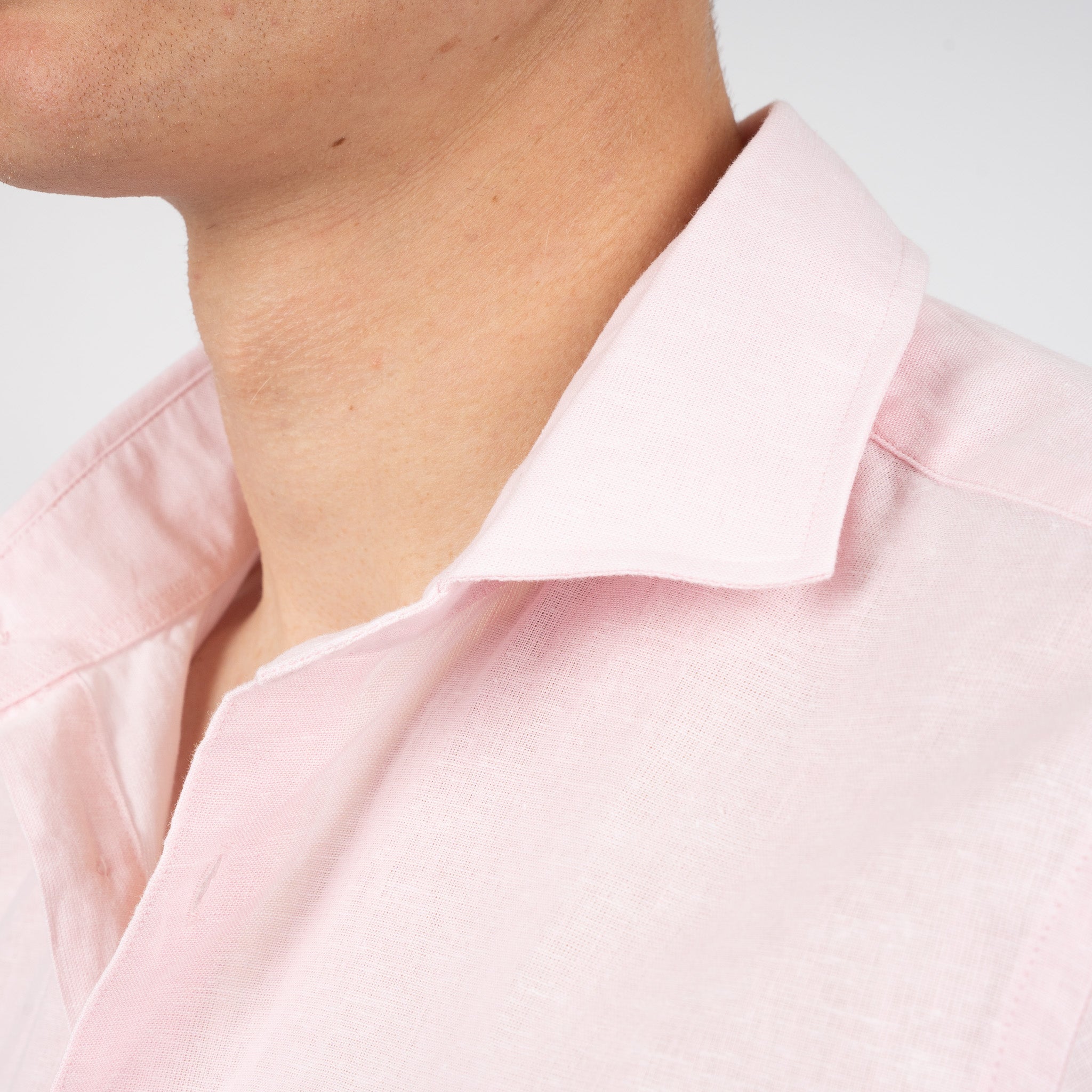 SEVEN DIALS Linnen Overhemd Roze | Jerred