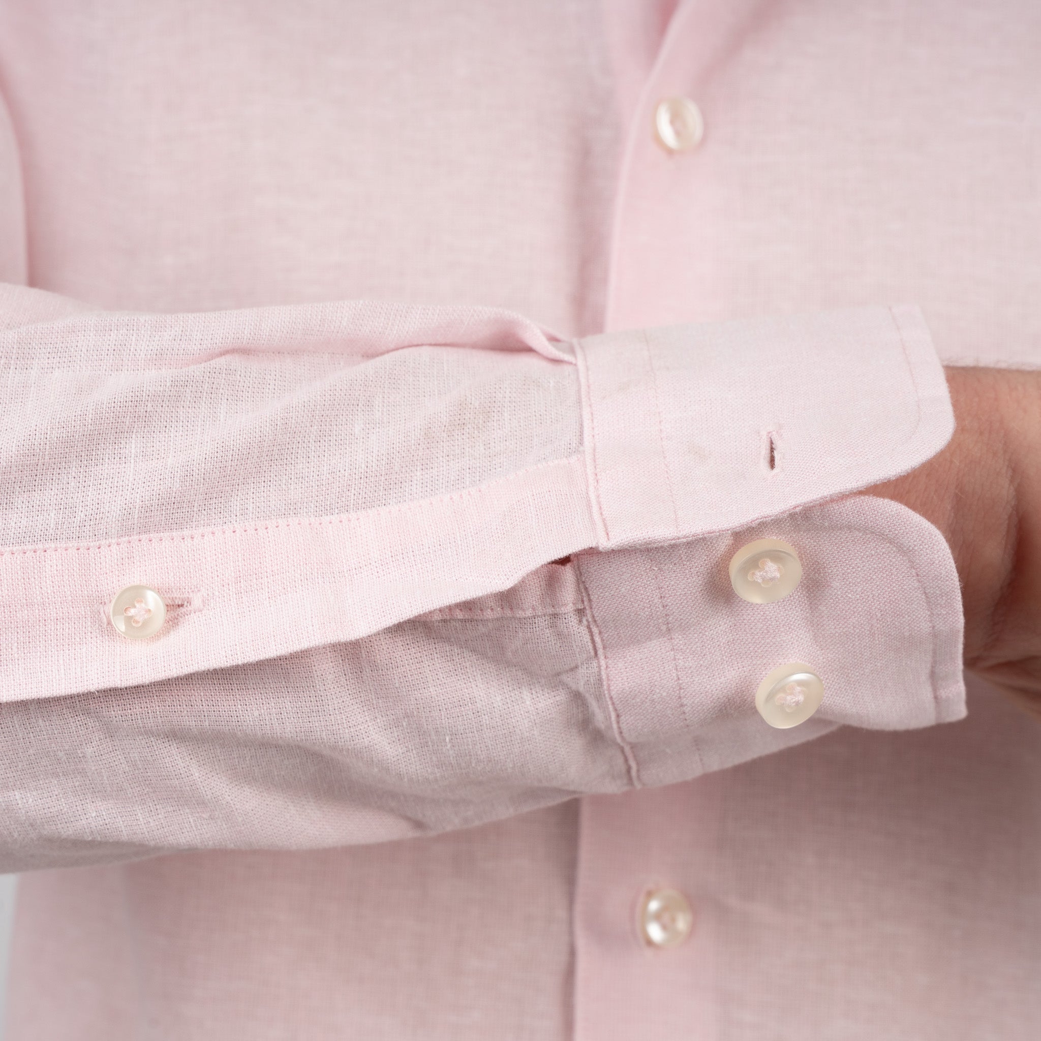 SEVEN DIALS Linnen Overhemd Roze | Jerred