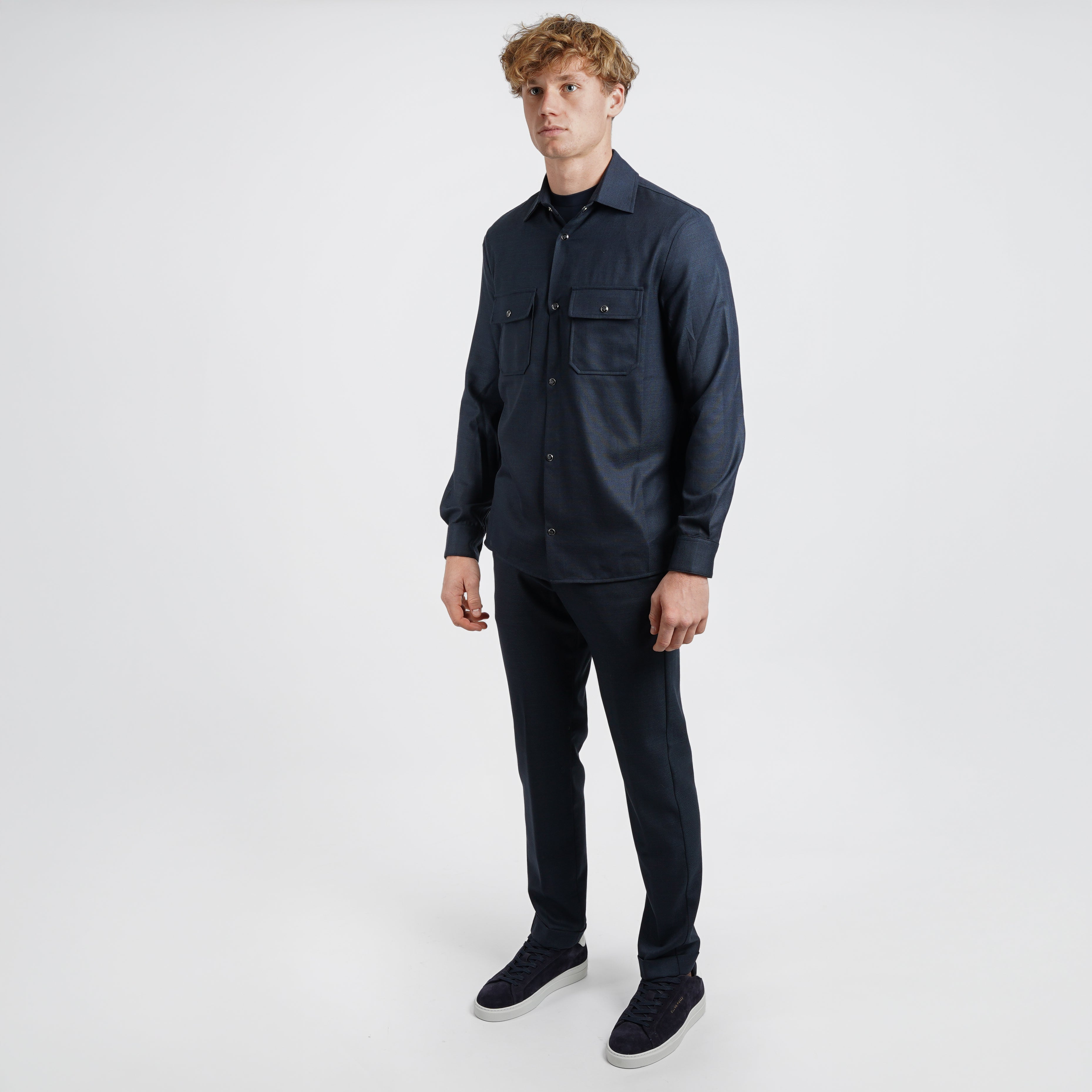 Marco Pescarolo Overshirt Blauw | Next