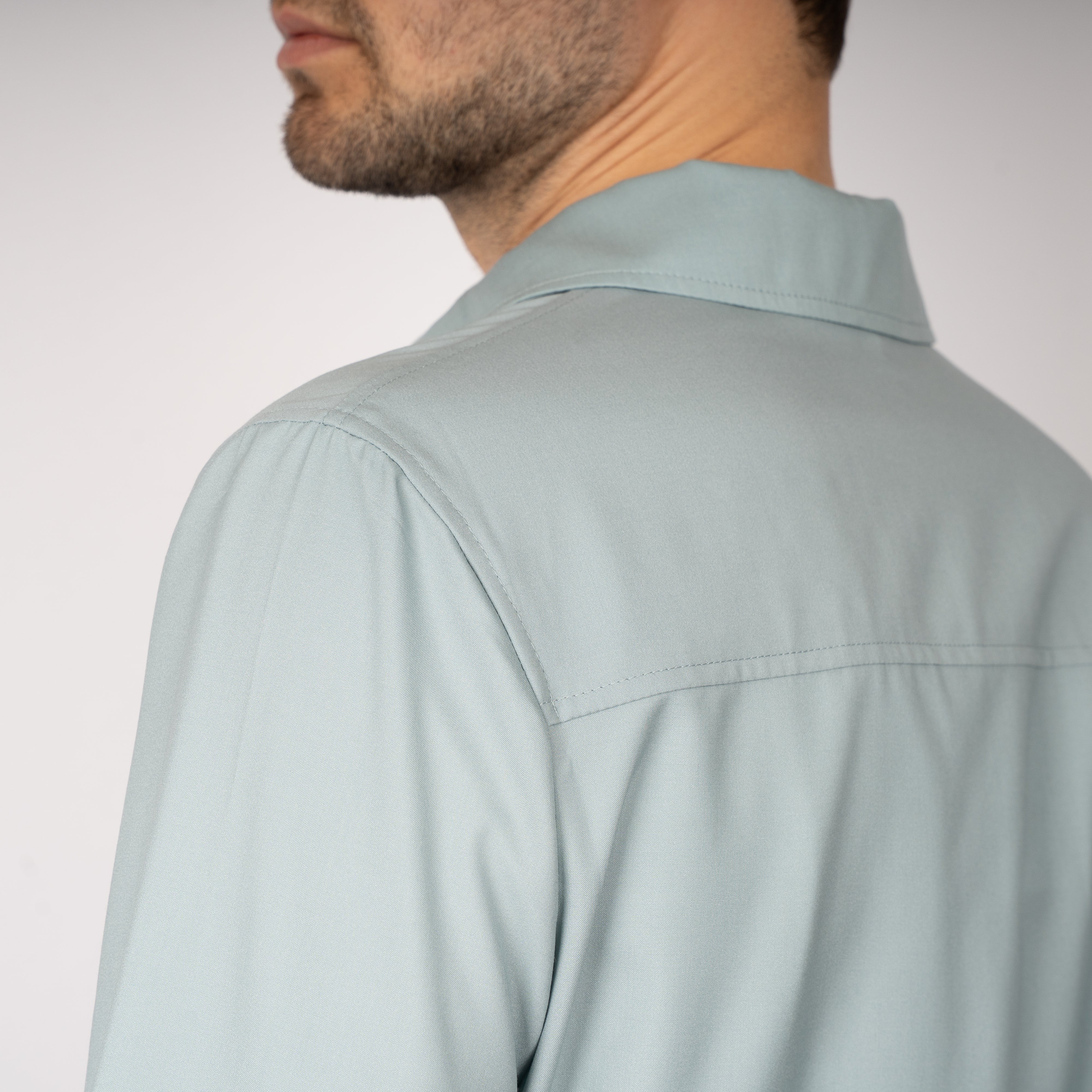Marco Pescarolo Overshirt Mintgroen | Urus