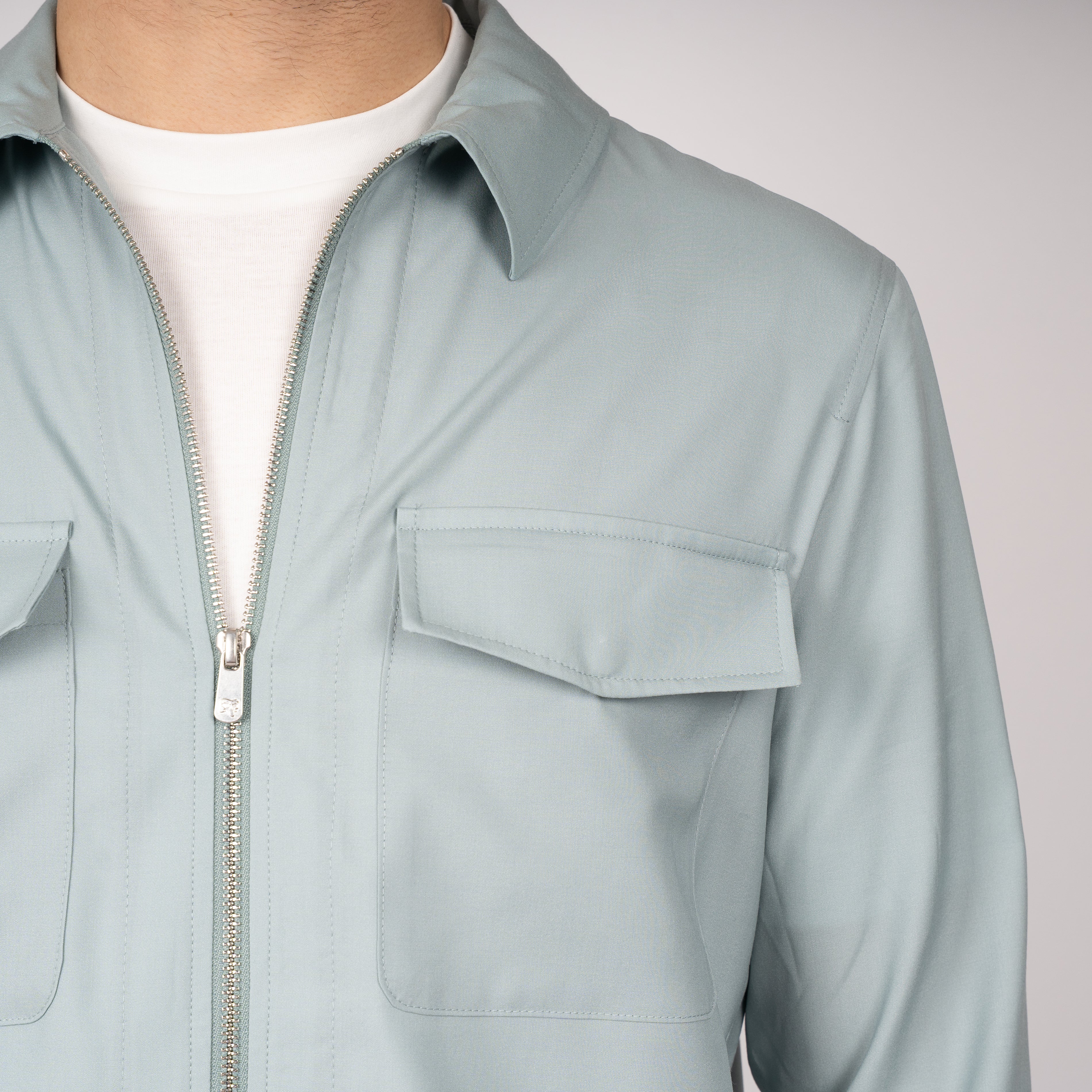 Marco Pescarolo Overshirt Mintgroen | Urus