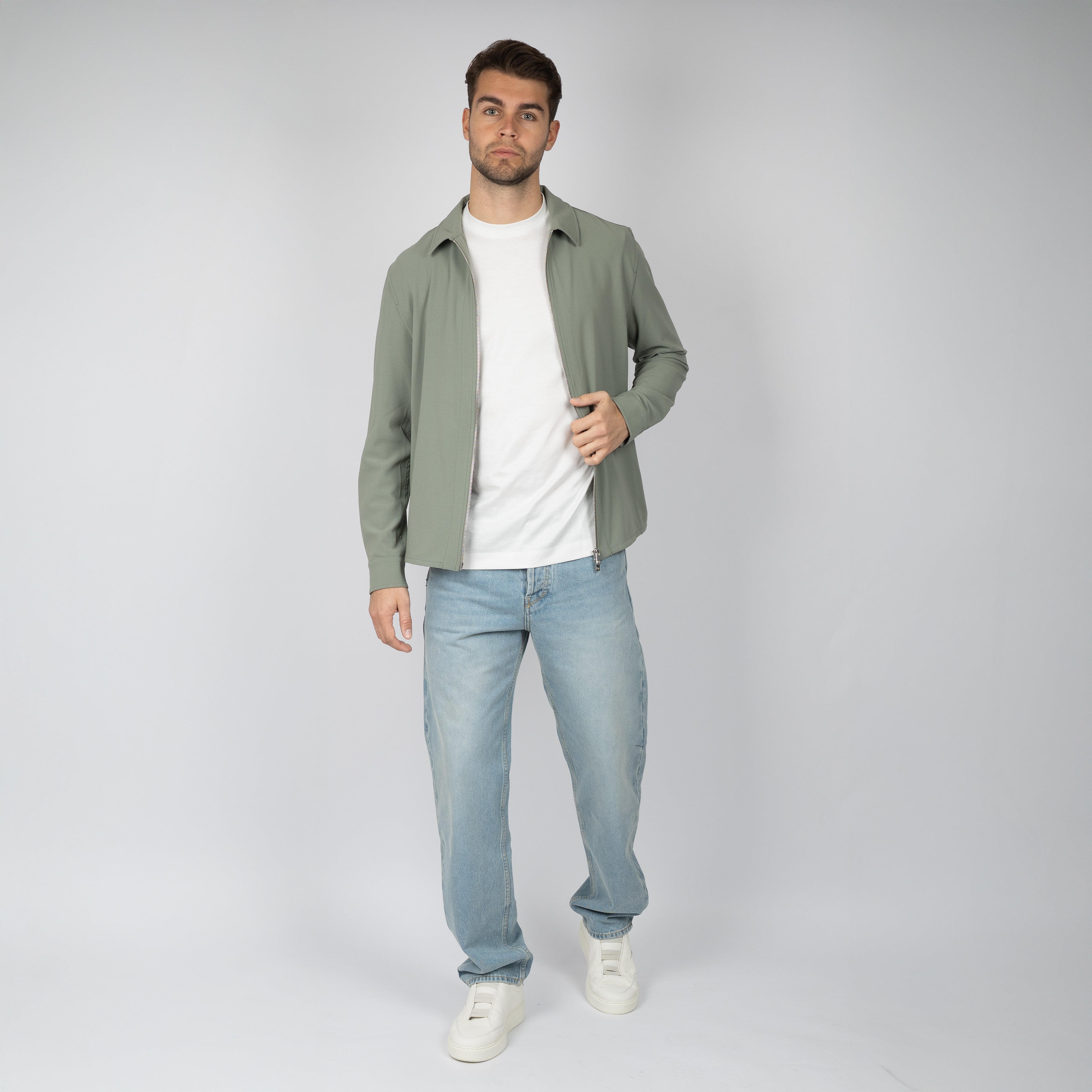 Marco Pescarolo Overshirt Lichtgroen | Avi