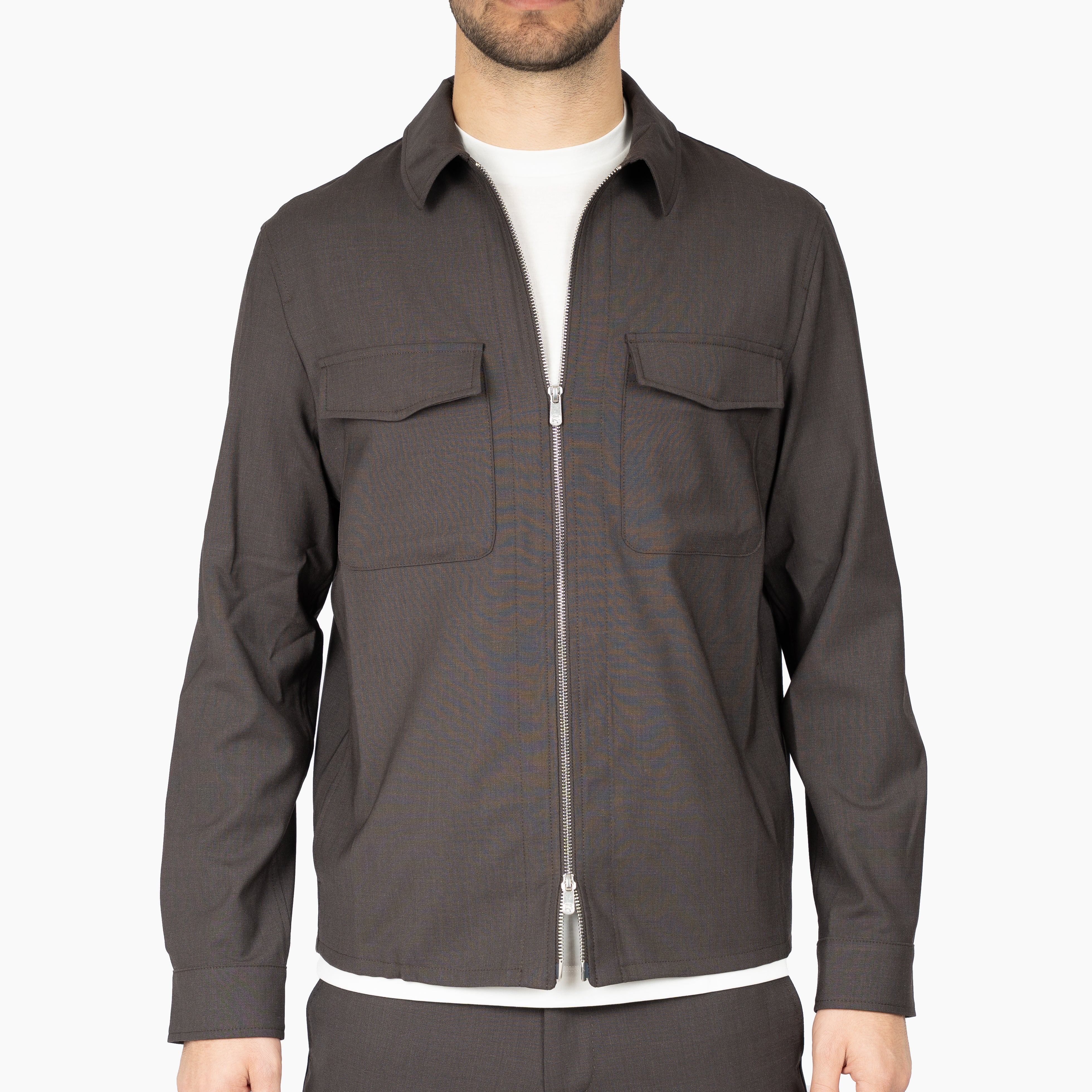 Marco Pescarolo Overshirt Bruin | Urus