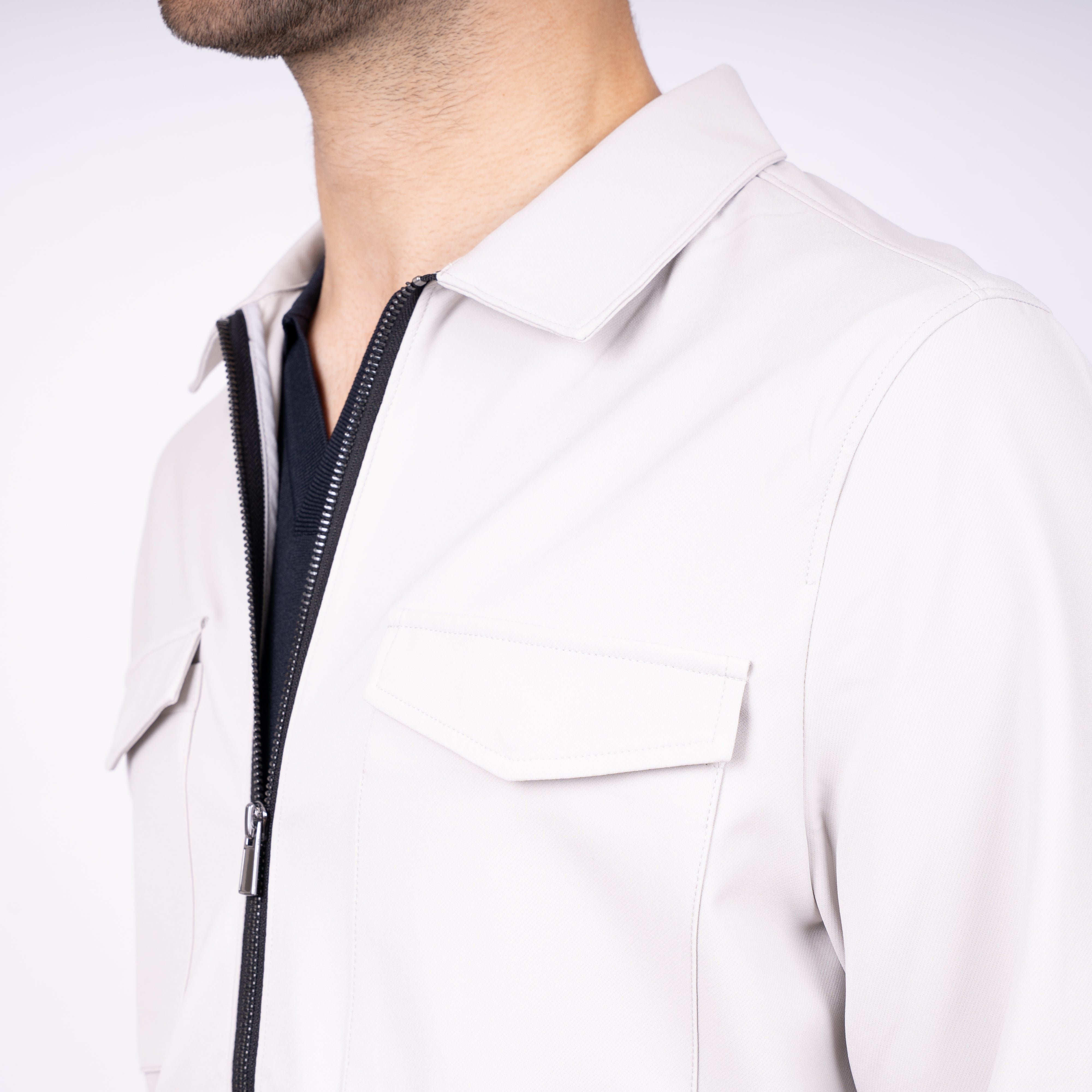 SEVEN DIALS Overshirt Grijs | Earlson