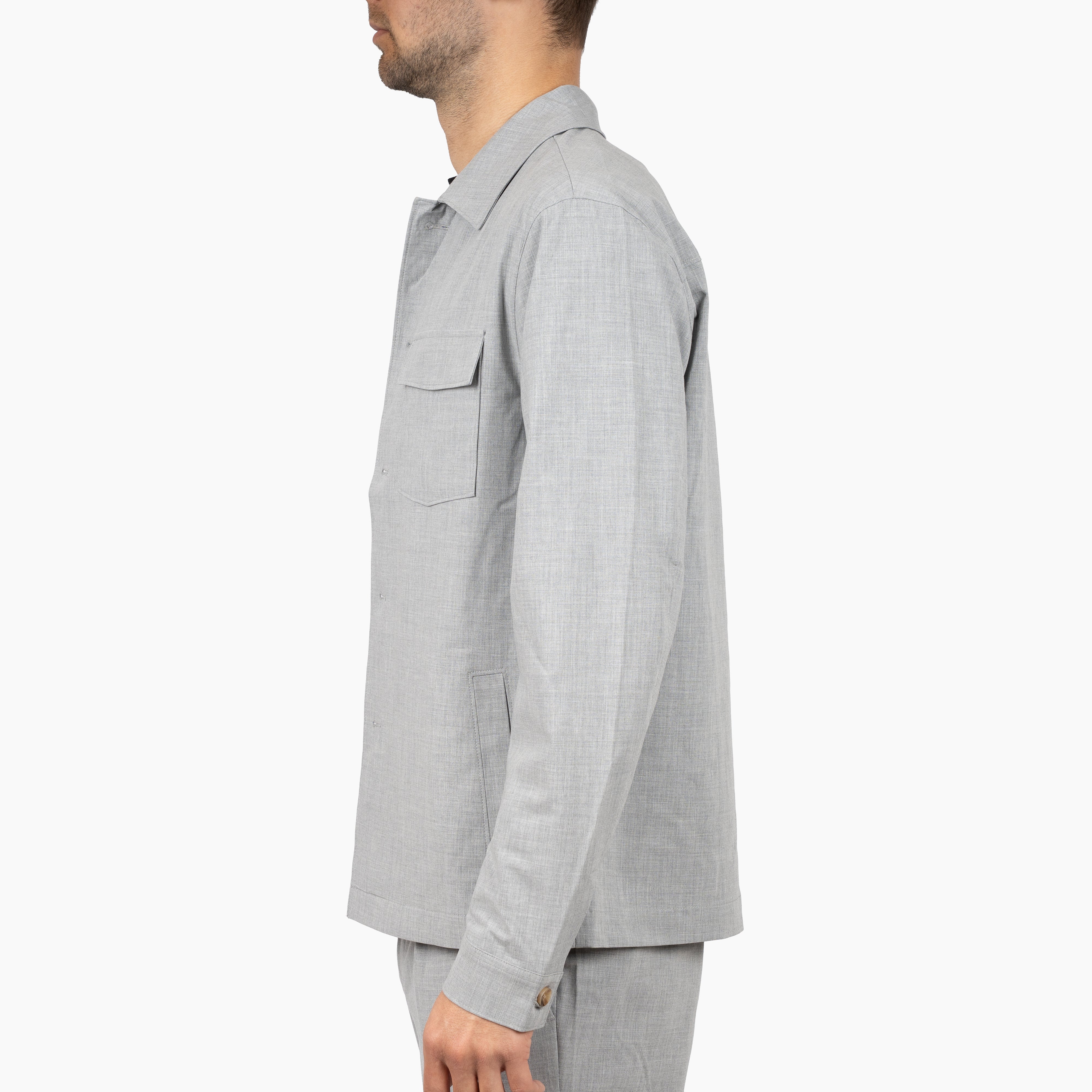 SEVEN DIALS Overshirt Grijs | Ronan