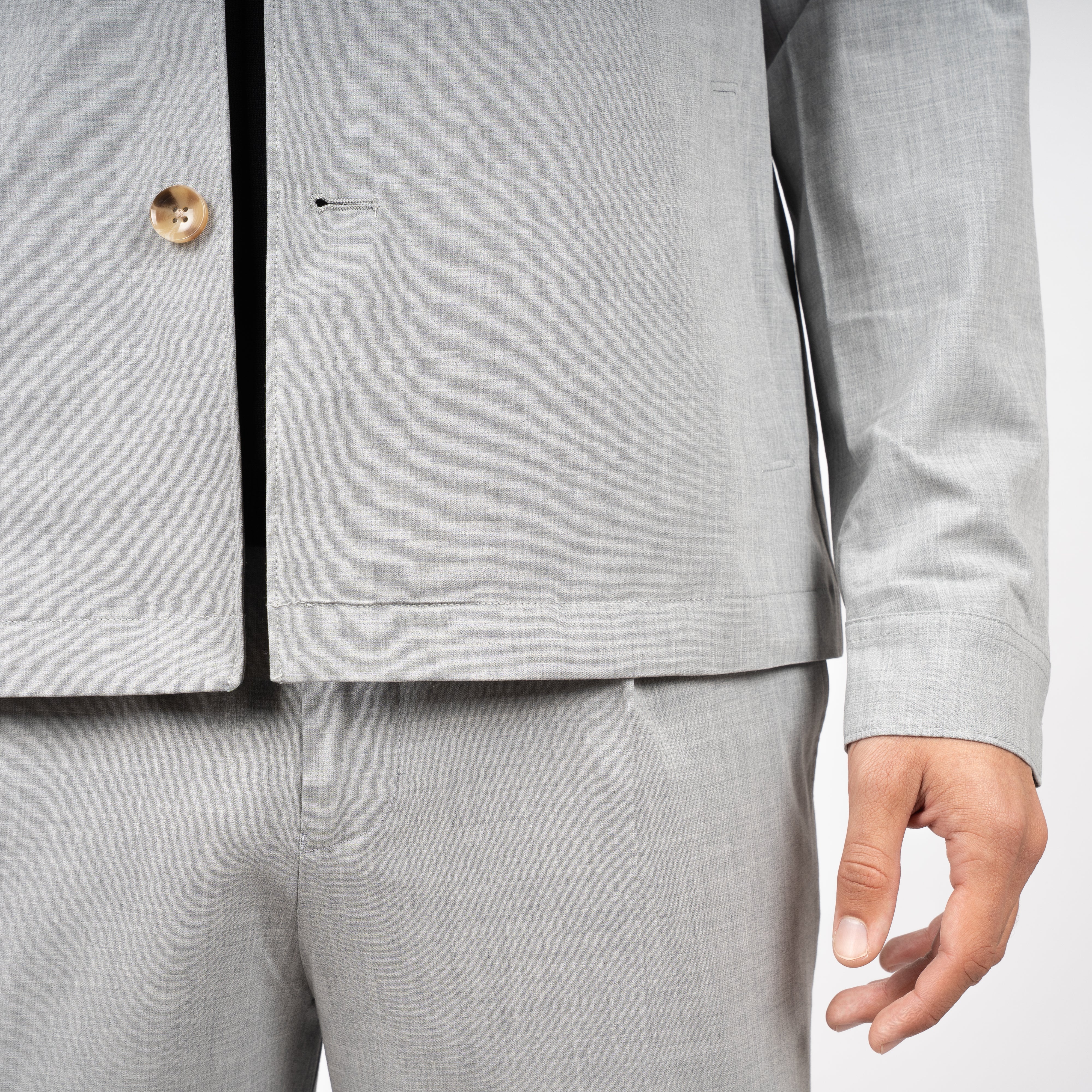 SEVEN DIALS Overshirt Grijs | Ronan