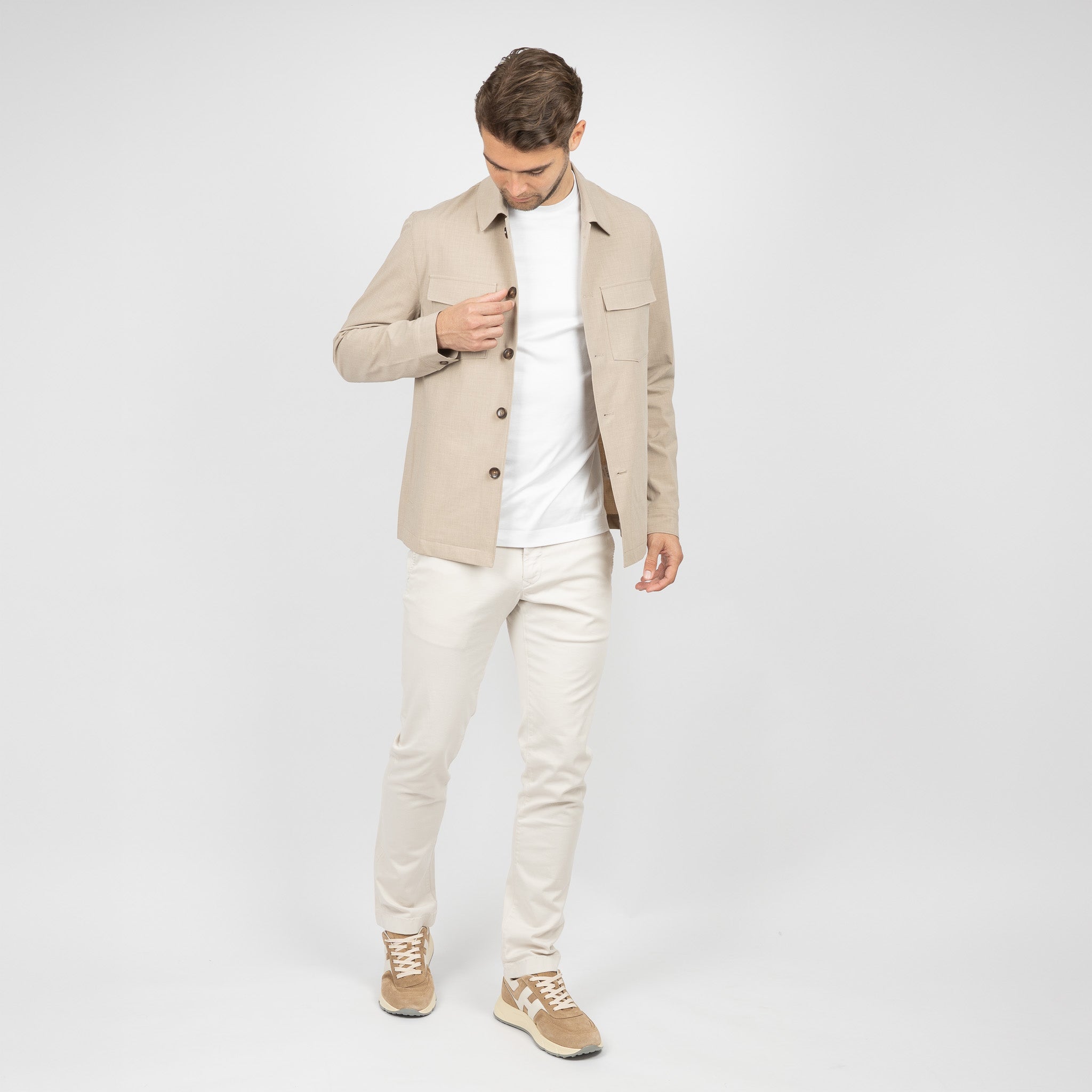 SEVEN DIALS Overshirt Beige | Ronan