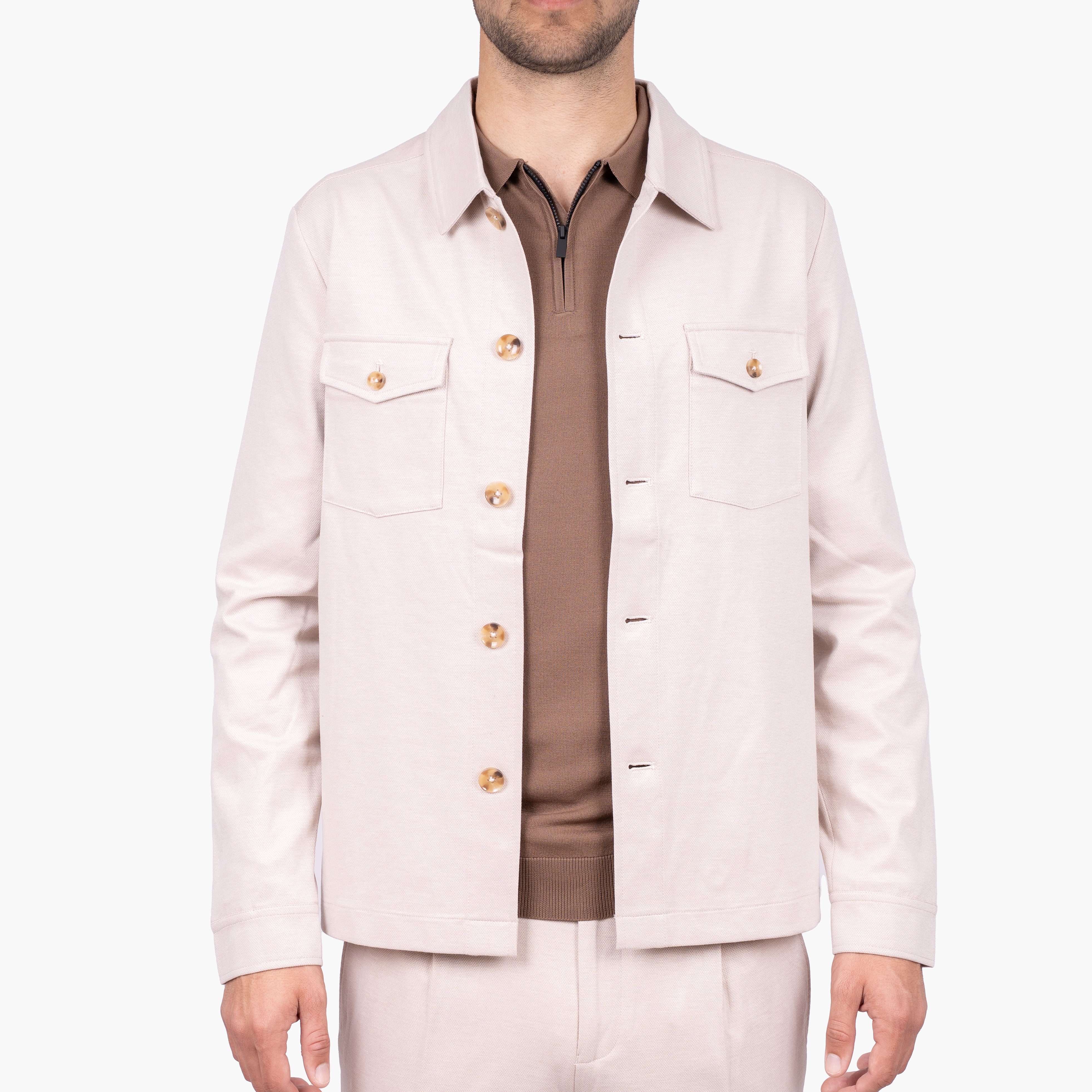 SEVEN DIALS Overshirt Beige | Ardwolf