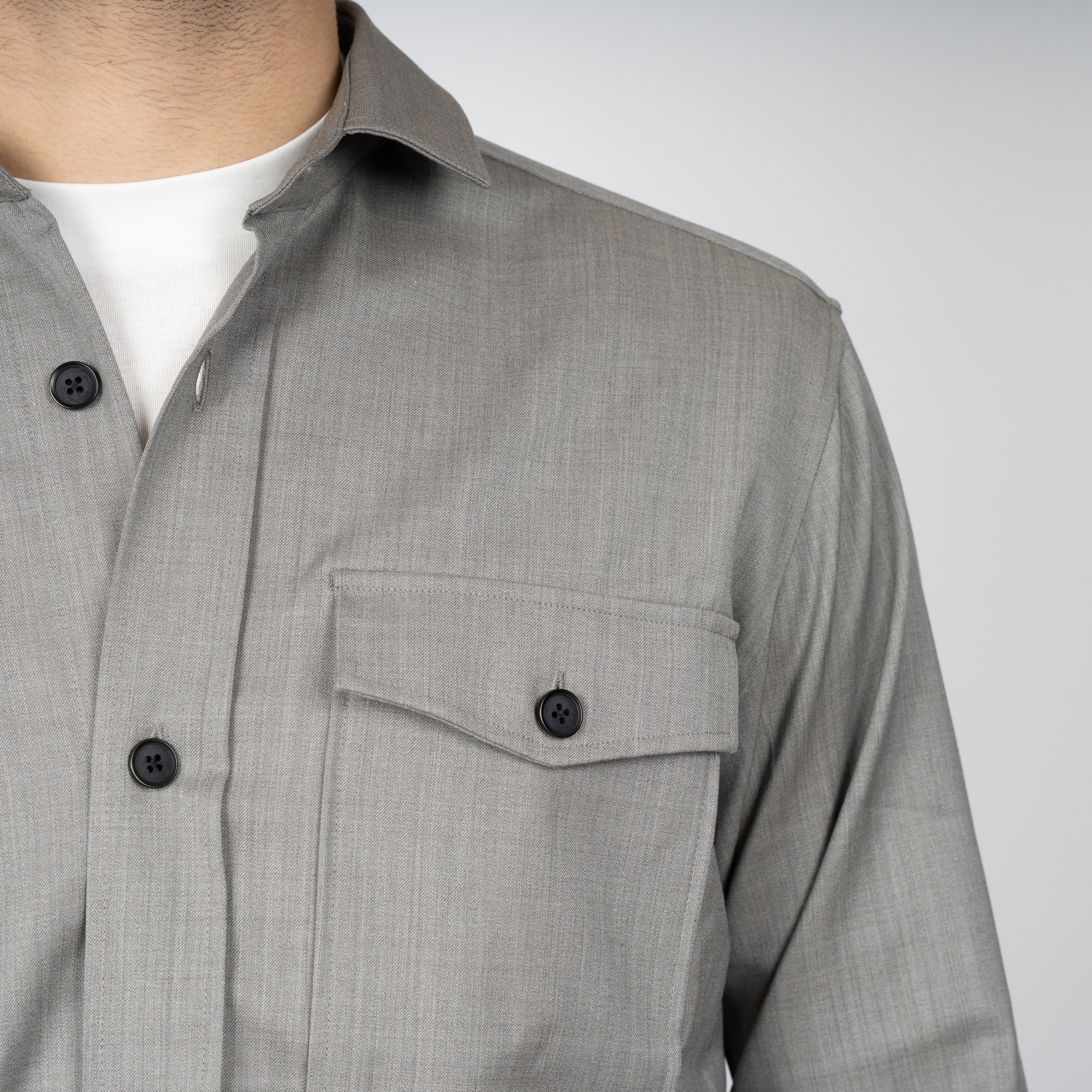 Genti Overshirt Beige | Marzotto B-Dynamic