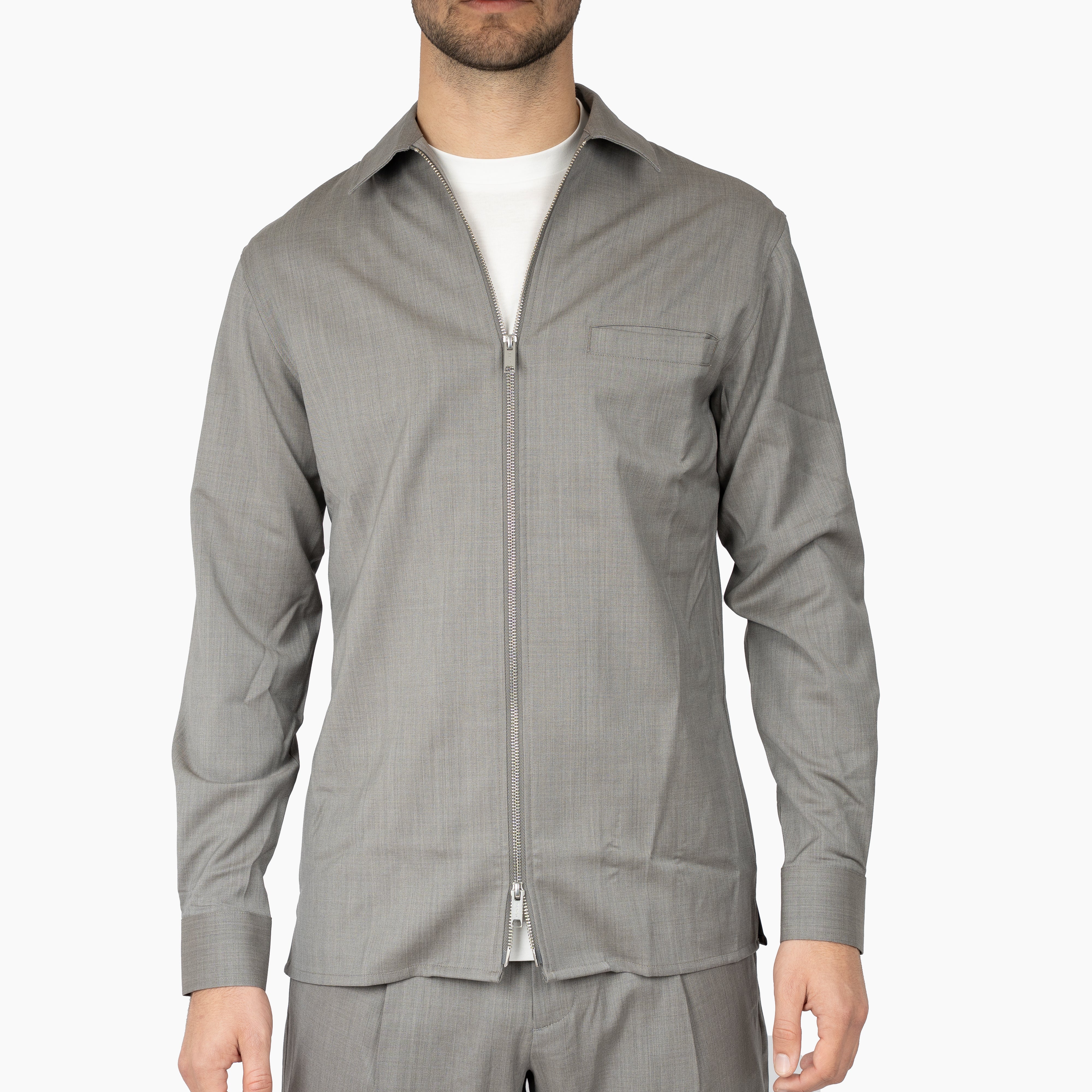 Genti Overshirt Beige | Marzotto B-Dynamic