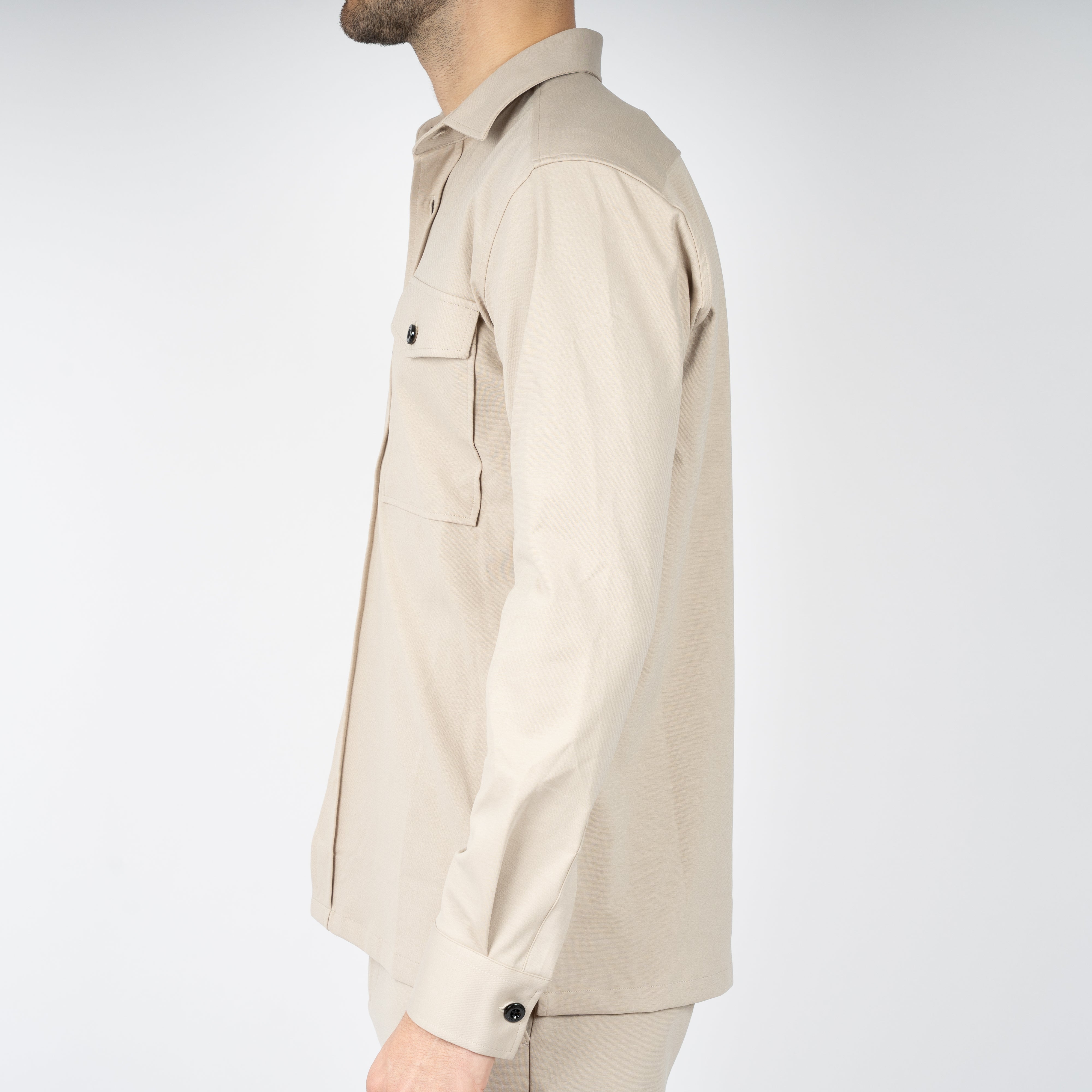 Genti Overshirt Beige | Dynamic