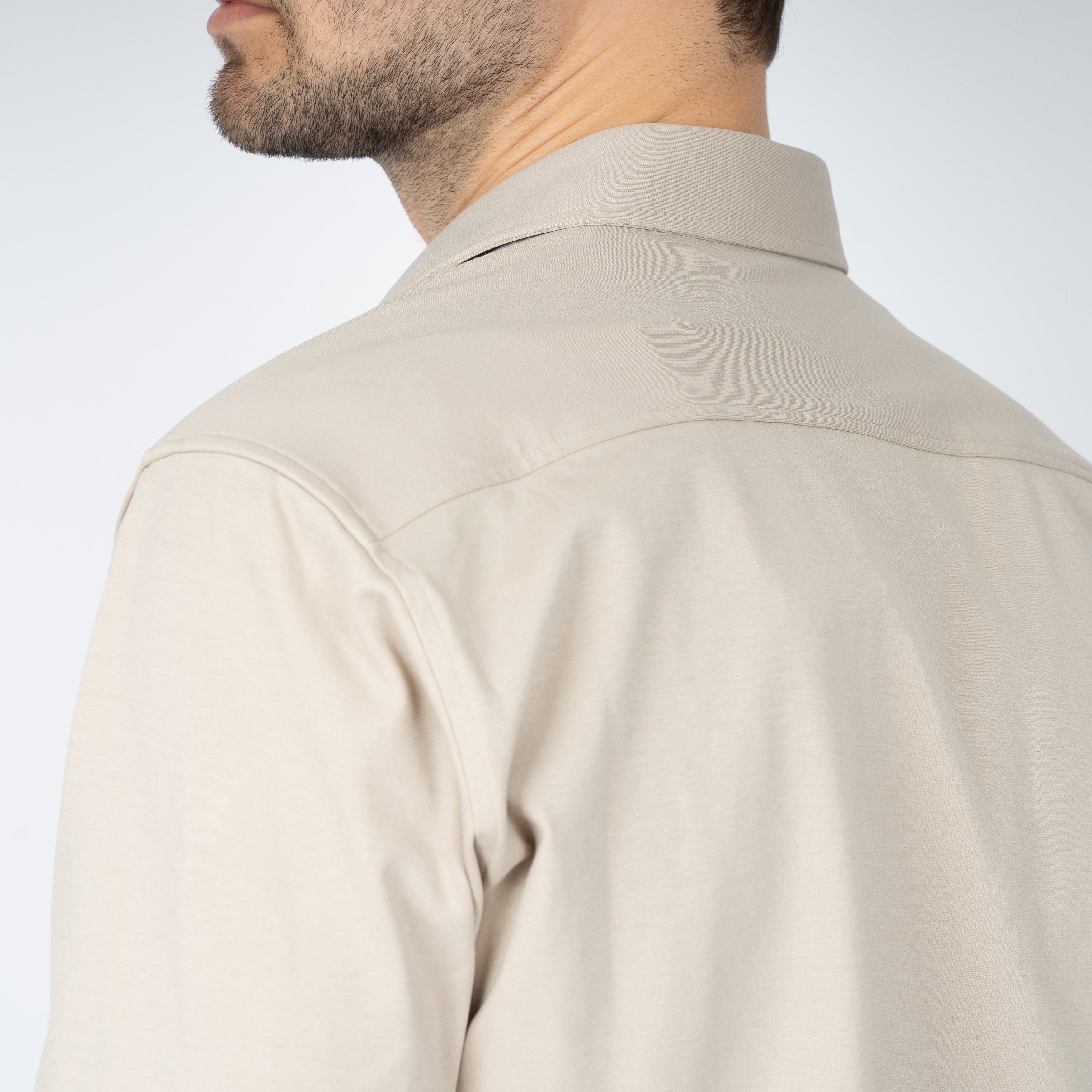 Genti Overshirt Beige | Dynamic