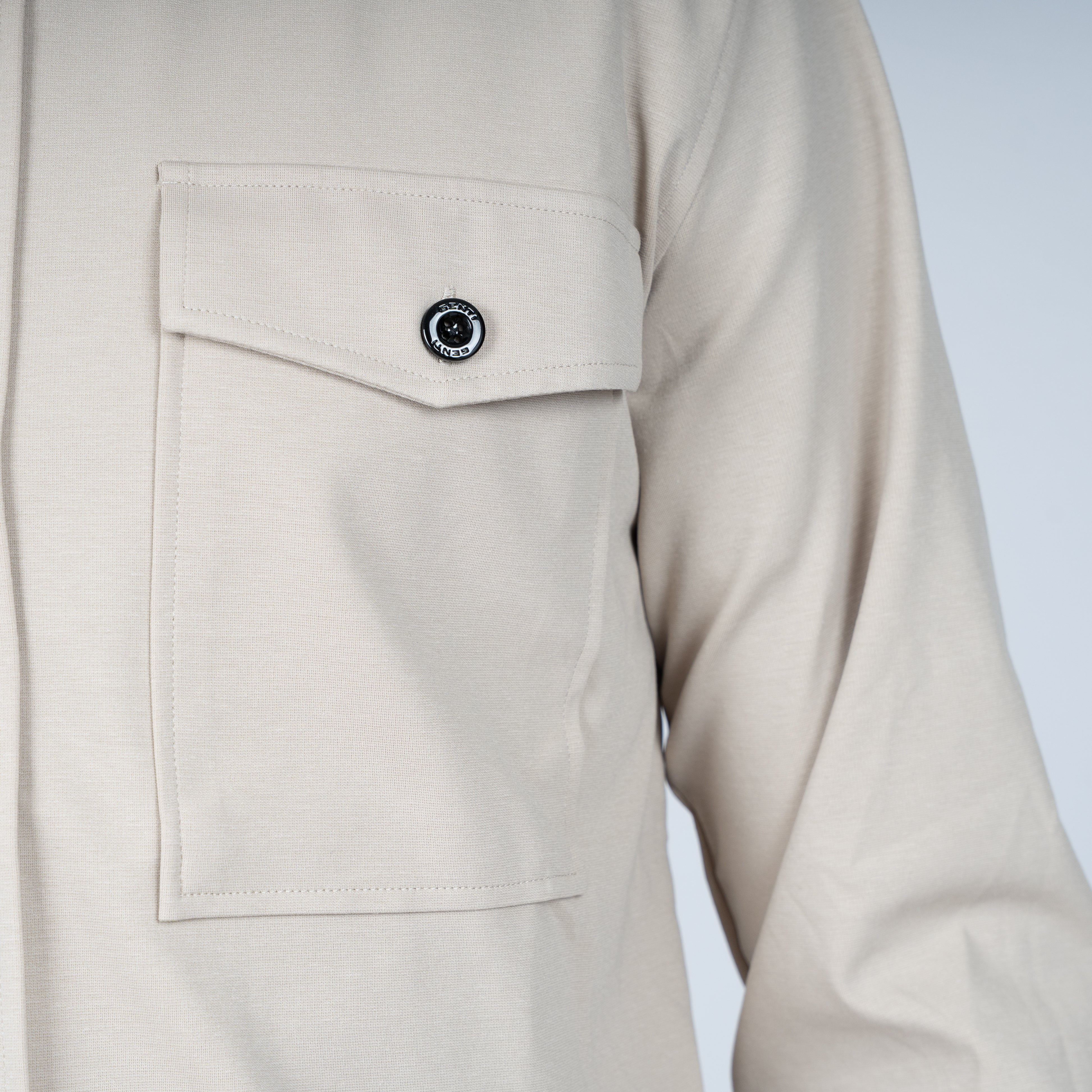 Genti Overshirt Beige | Dynamic