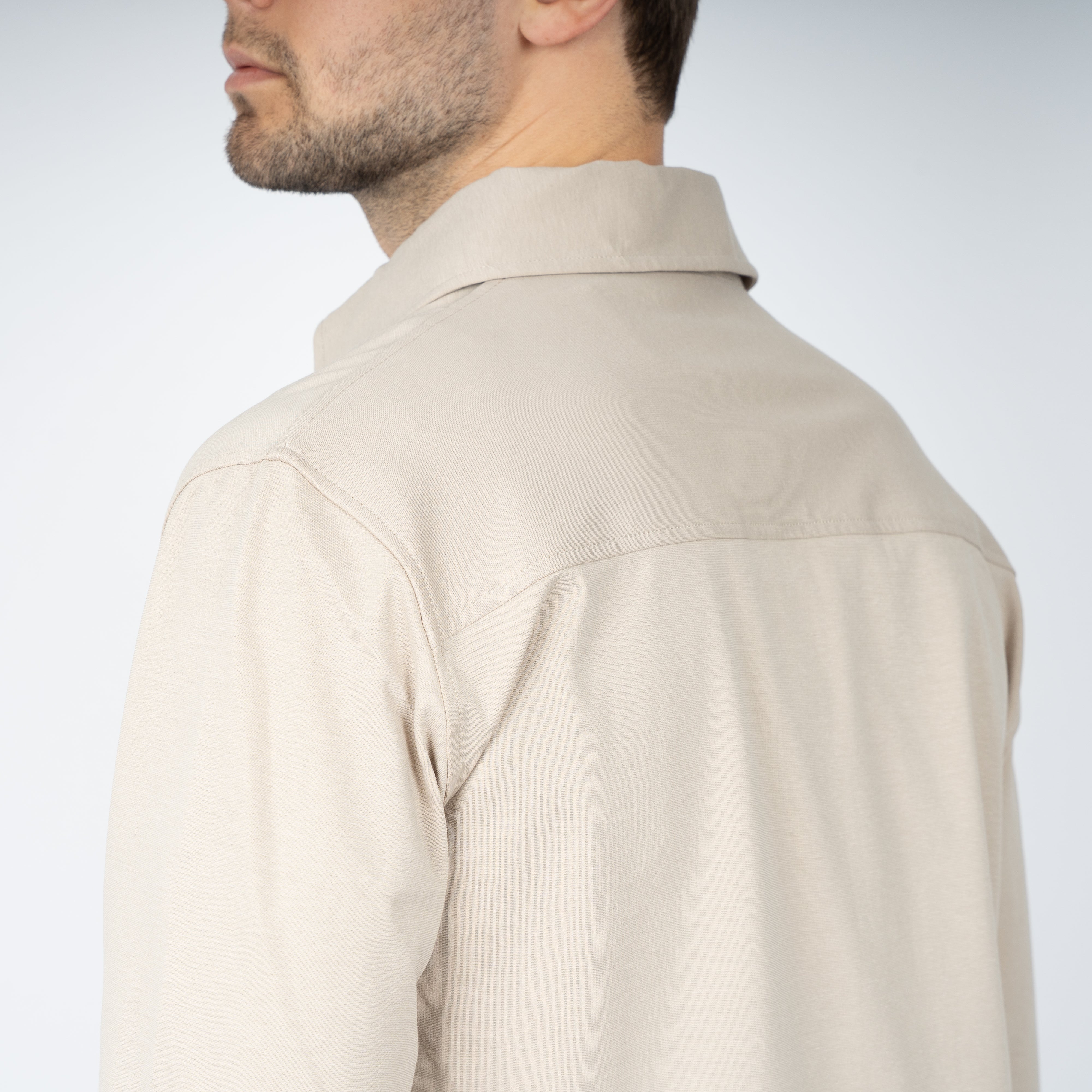 Genti Overshirt Beige | Dynamic