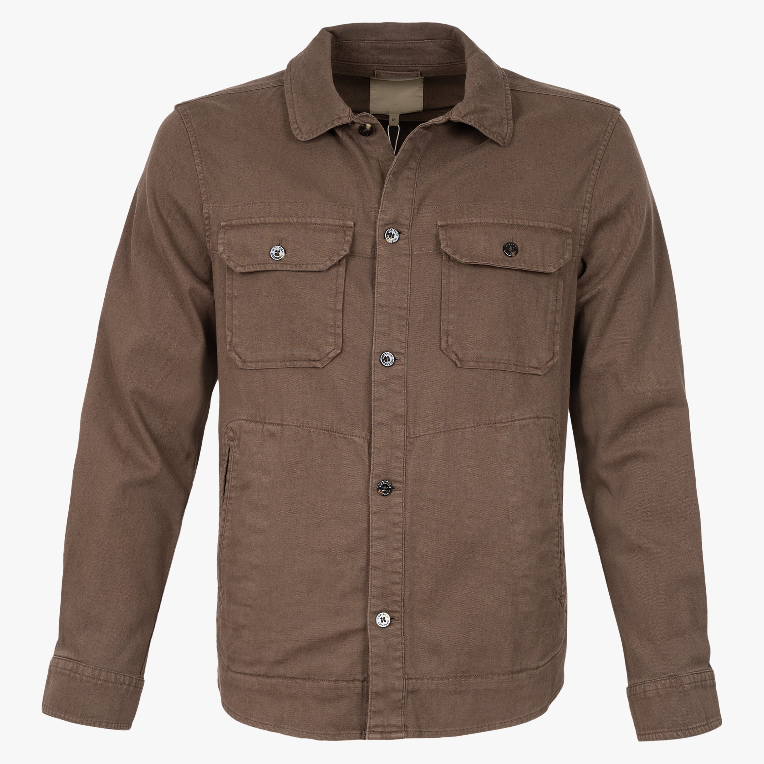 Woolrich Overshirt Bruin  | Linnen Safari