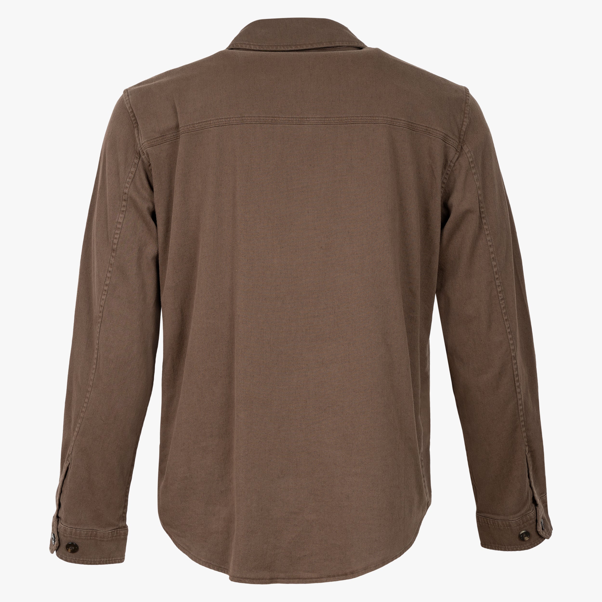 Woolrich Overshirt Bruin  | Linnen Safari