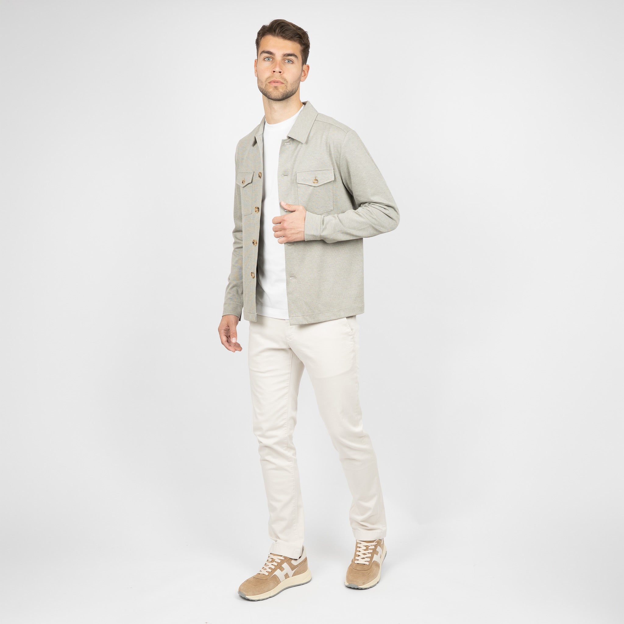 SEVEN DIALS Overshirt Groen | Ardwolf