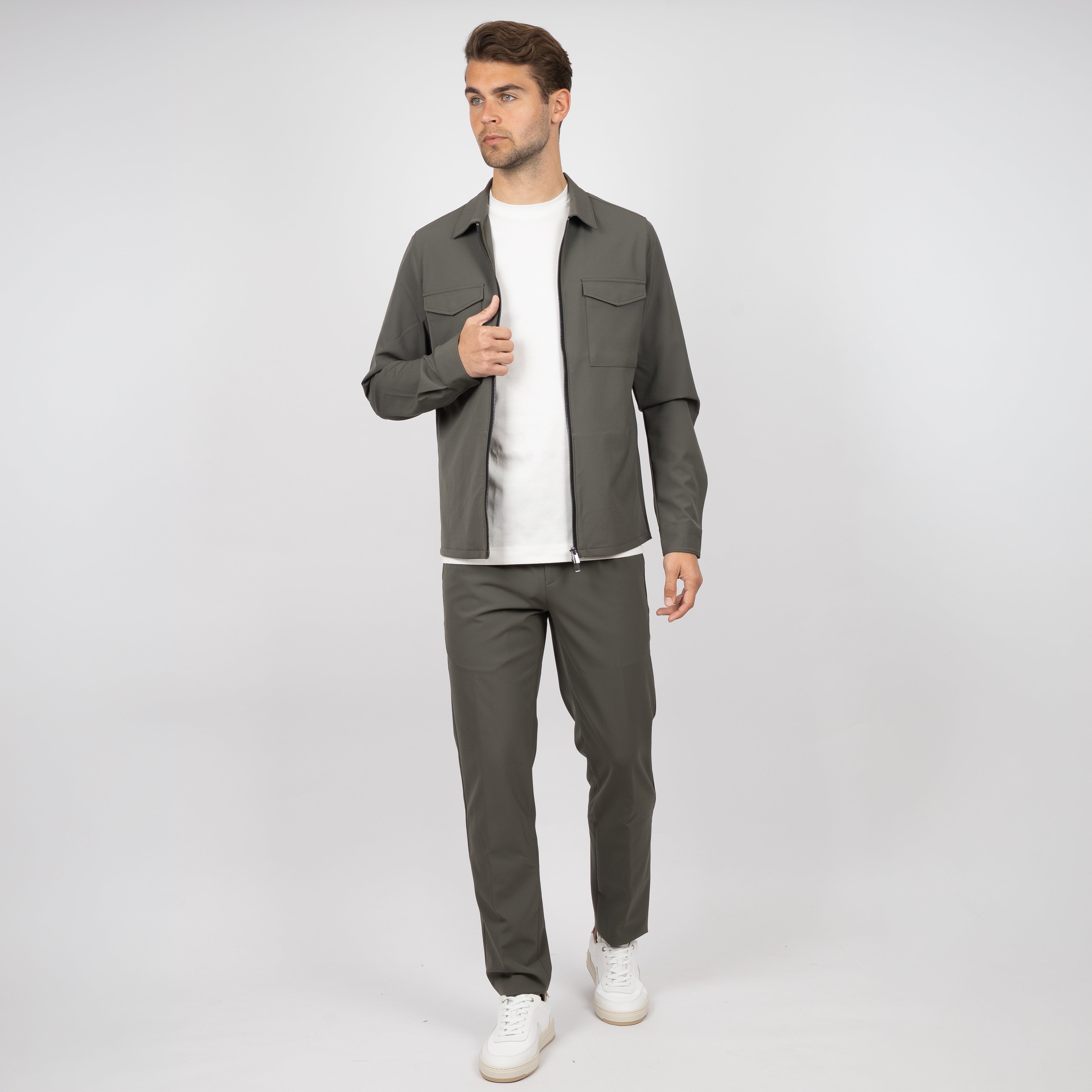 SEVEN DIALS Overshirt Groen | Earlson