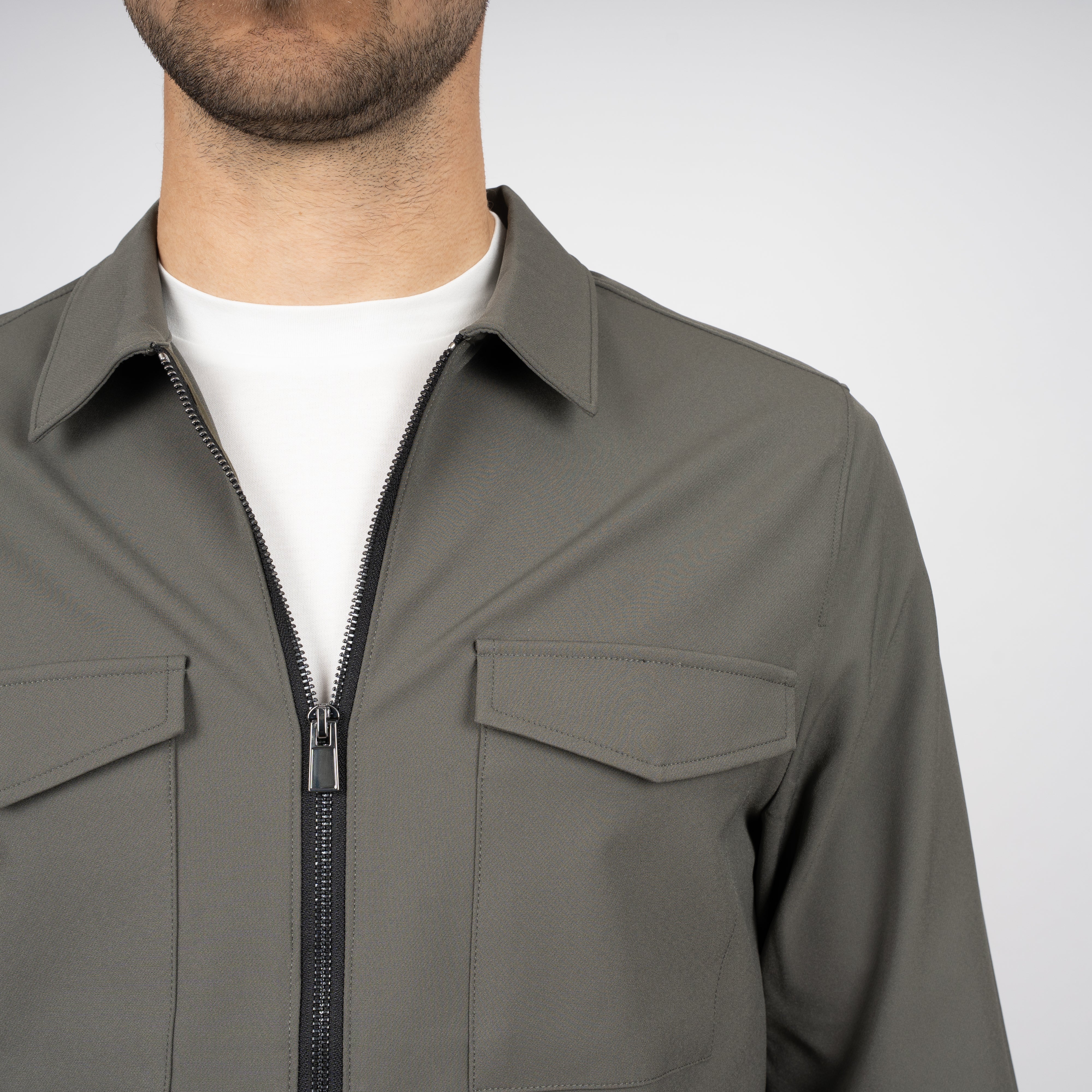 SEVEN DIALS Overshirt Groen | Earlson