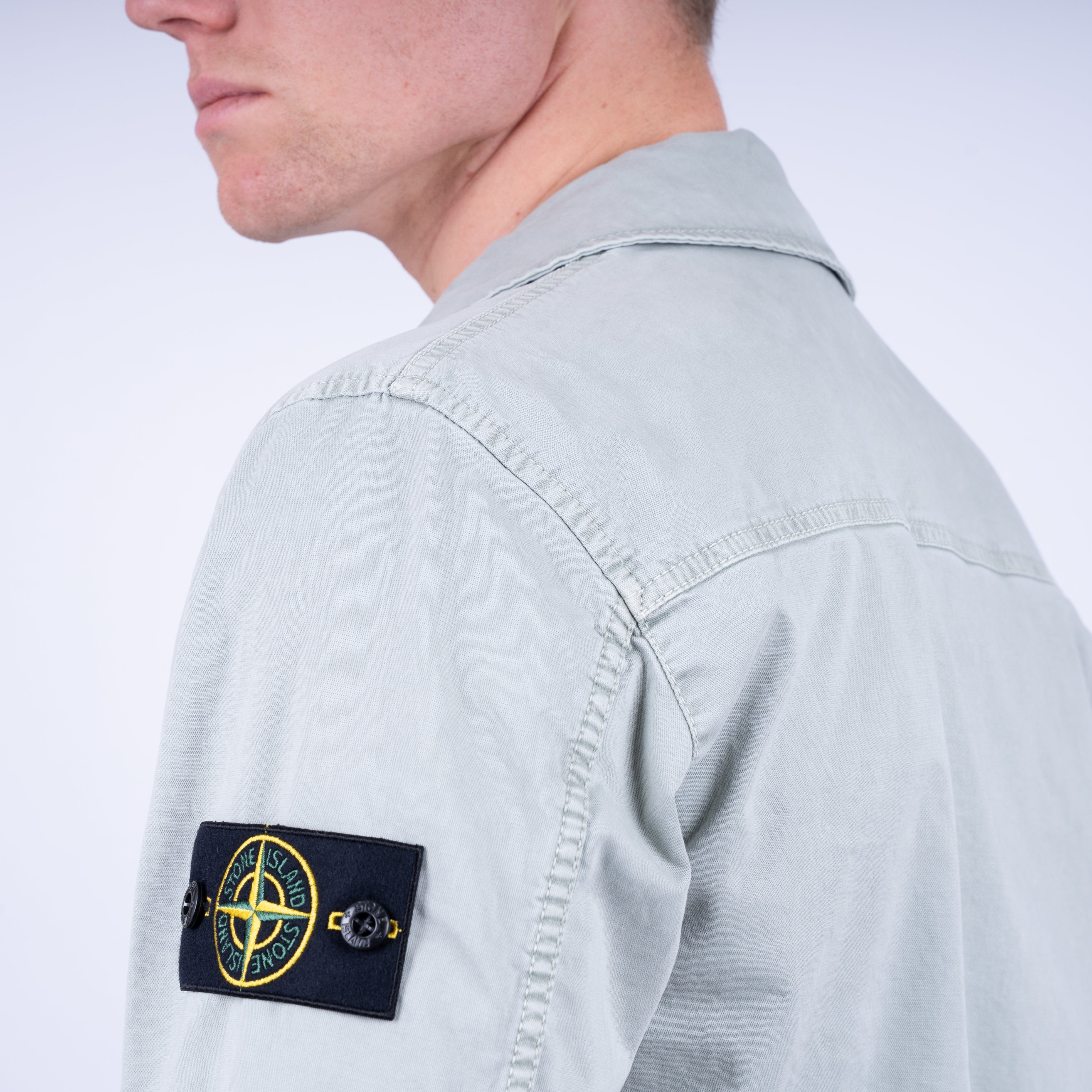 Stone Island Overshirt Mintgroen | 'OLD' Effect