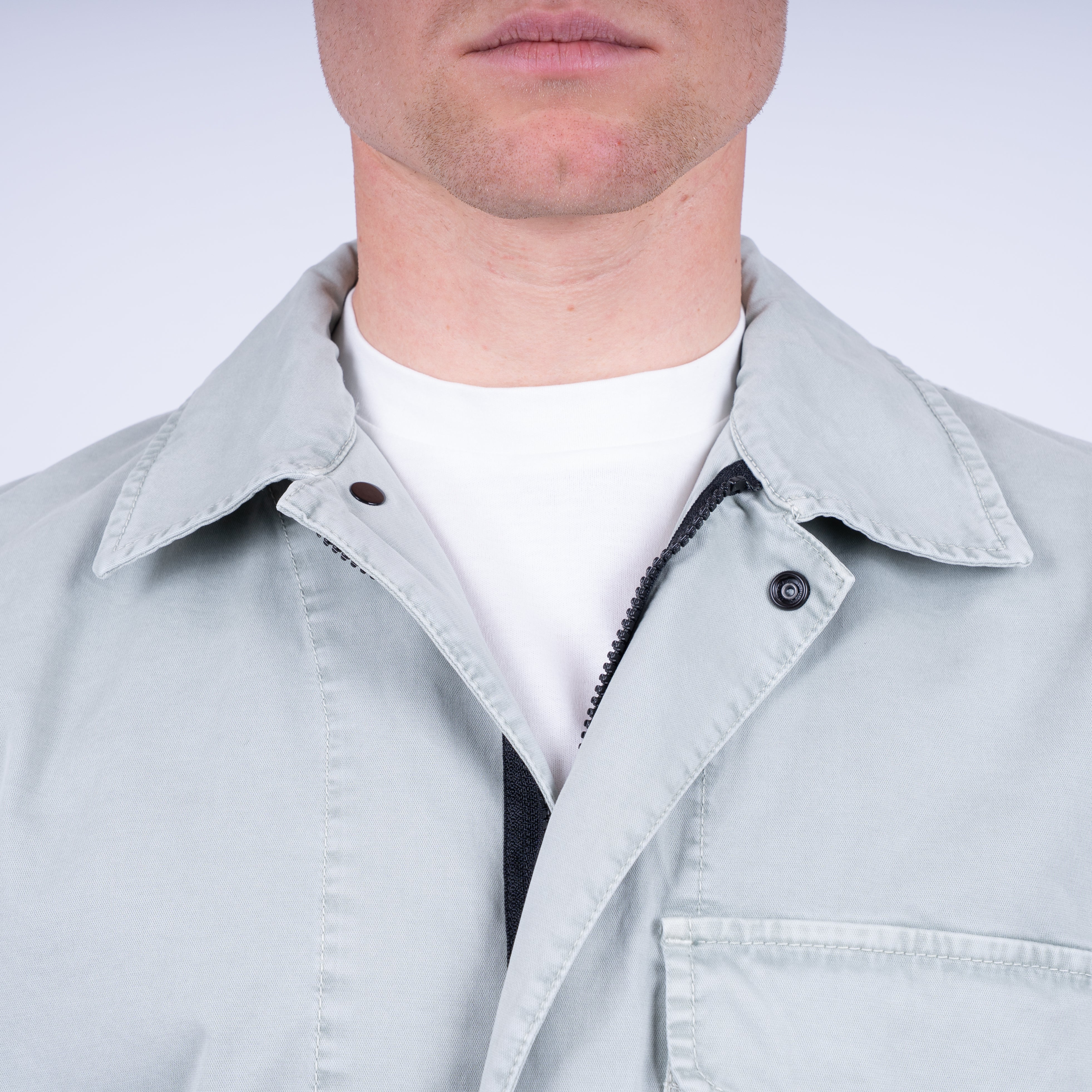 Stone Island Overshirt Mintgroen | 'OLD' Effect